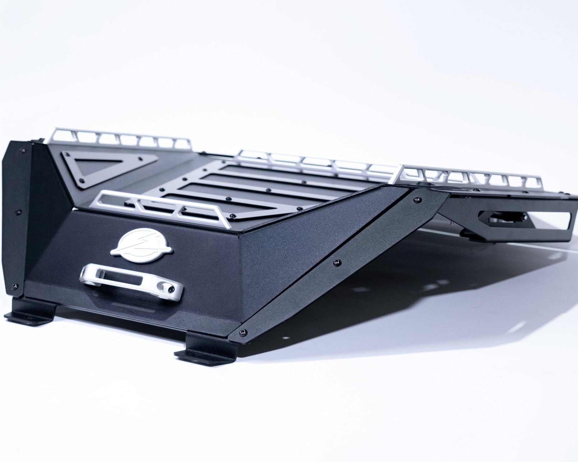 Latch and seal detail on Polaris RZR Volt Series Baja bed box lid