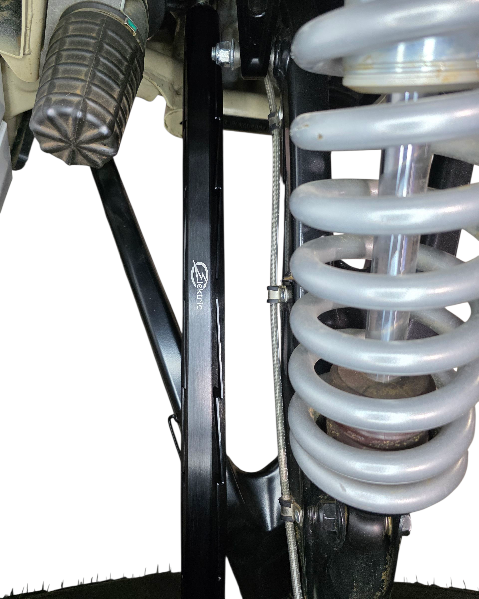 Hard anodized black finish on Can-Am X3 billet tie rod