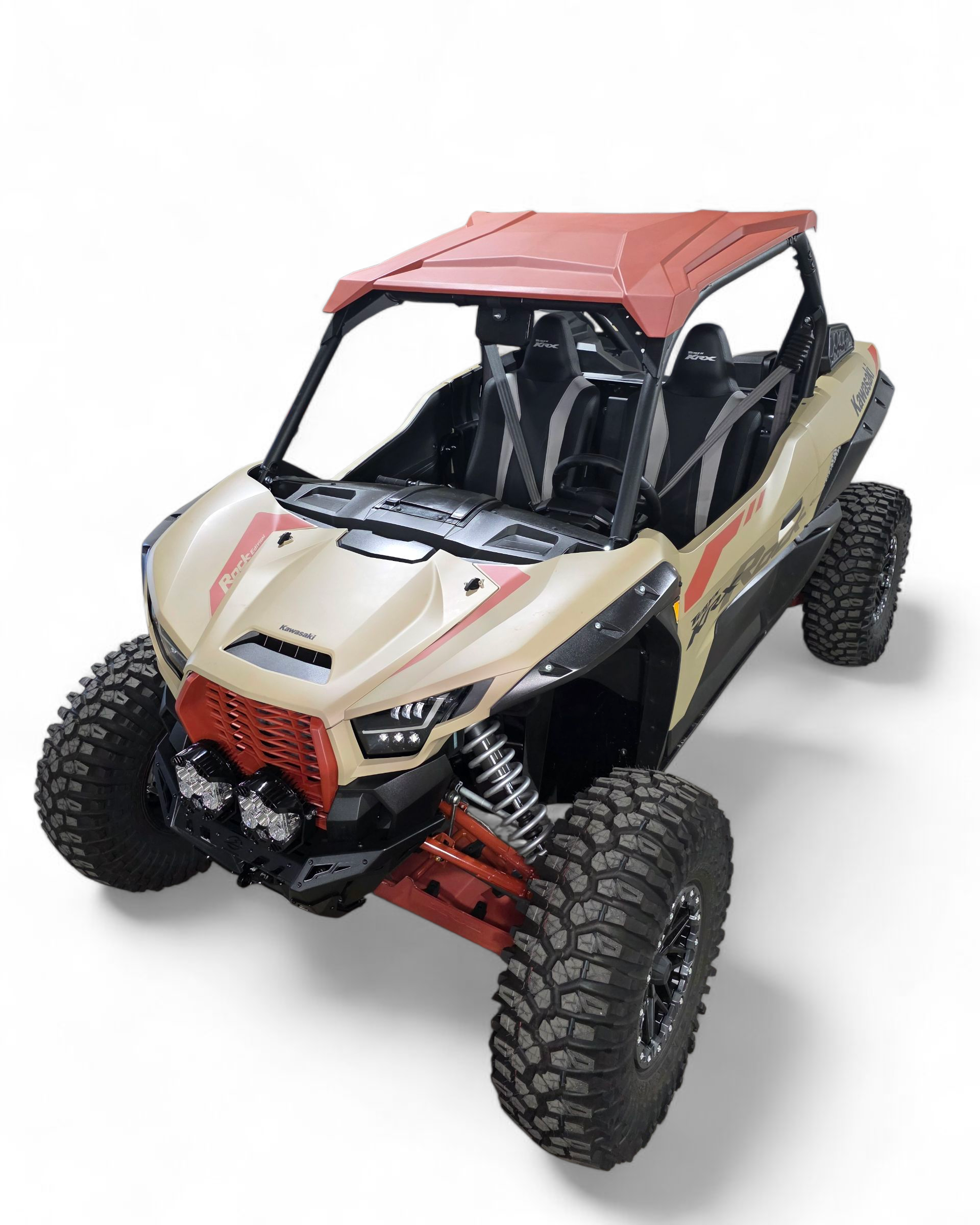 Universal light mount provisions on Kawasaki KRX 1000 Volt front bumper