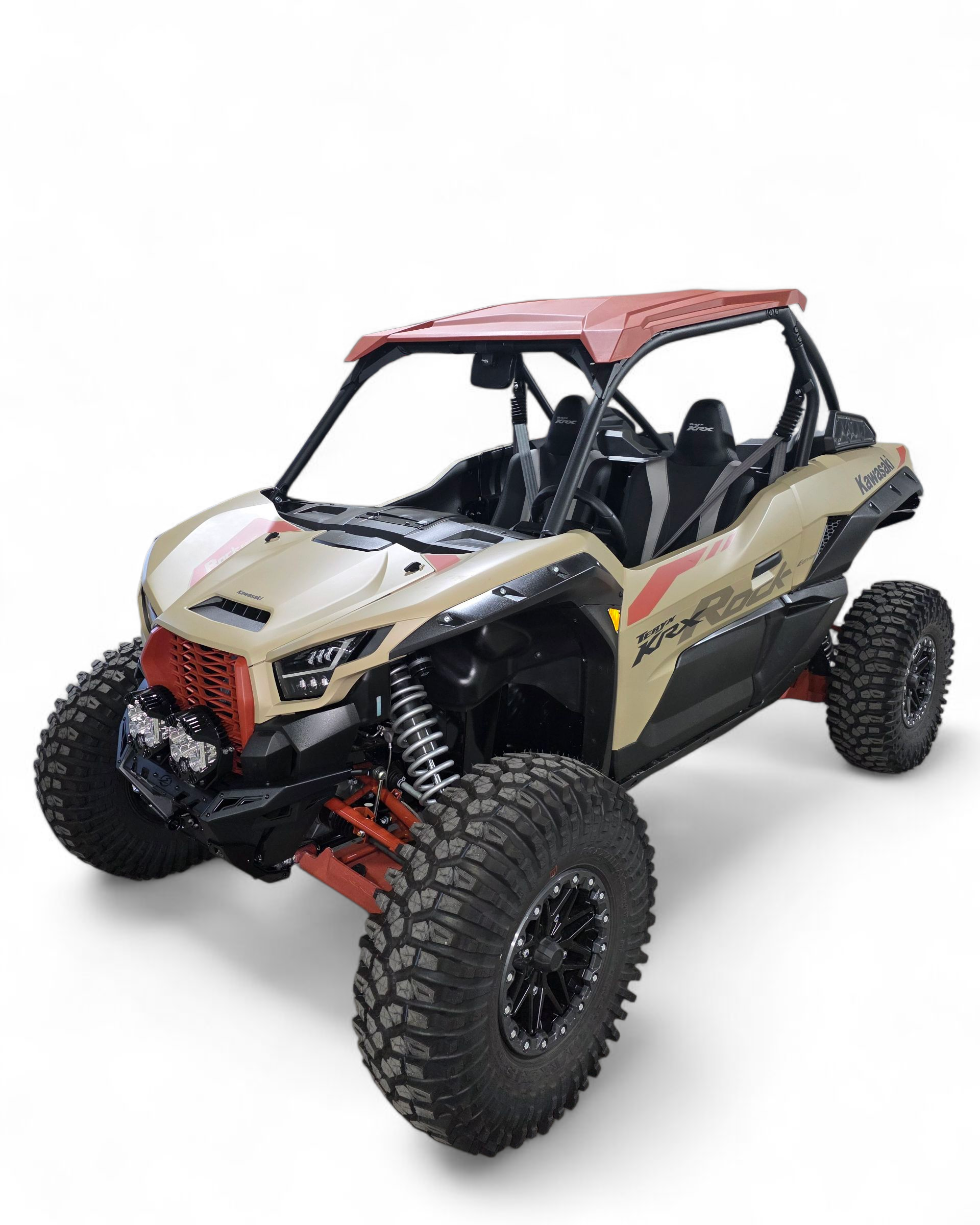 Side profile of Kawasaki KRX 1000 front winch bumper following the body lines