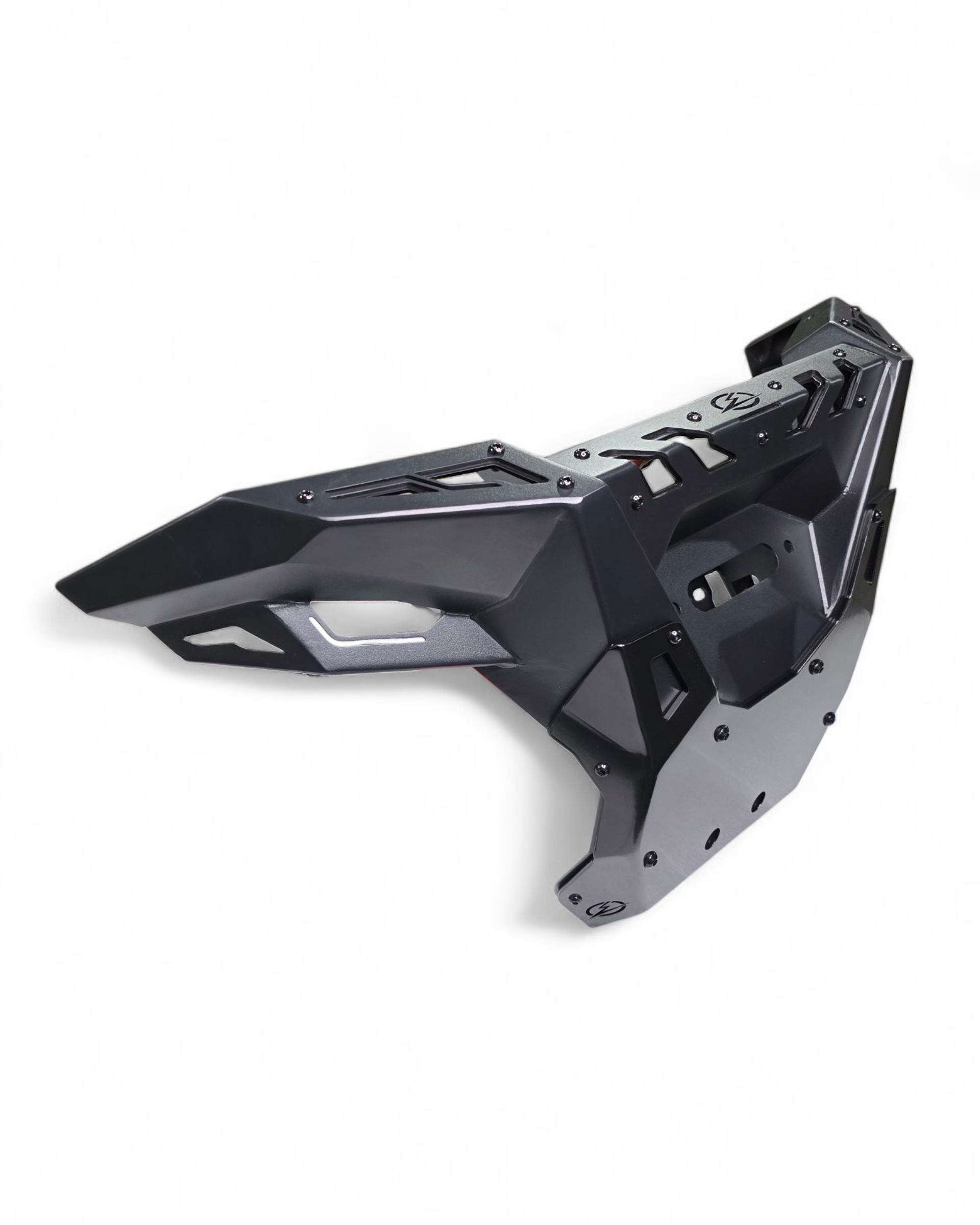 Kawasaki KRX 1000 Volt front winch bumper shown on the trail demonstrating front-end protection
