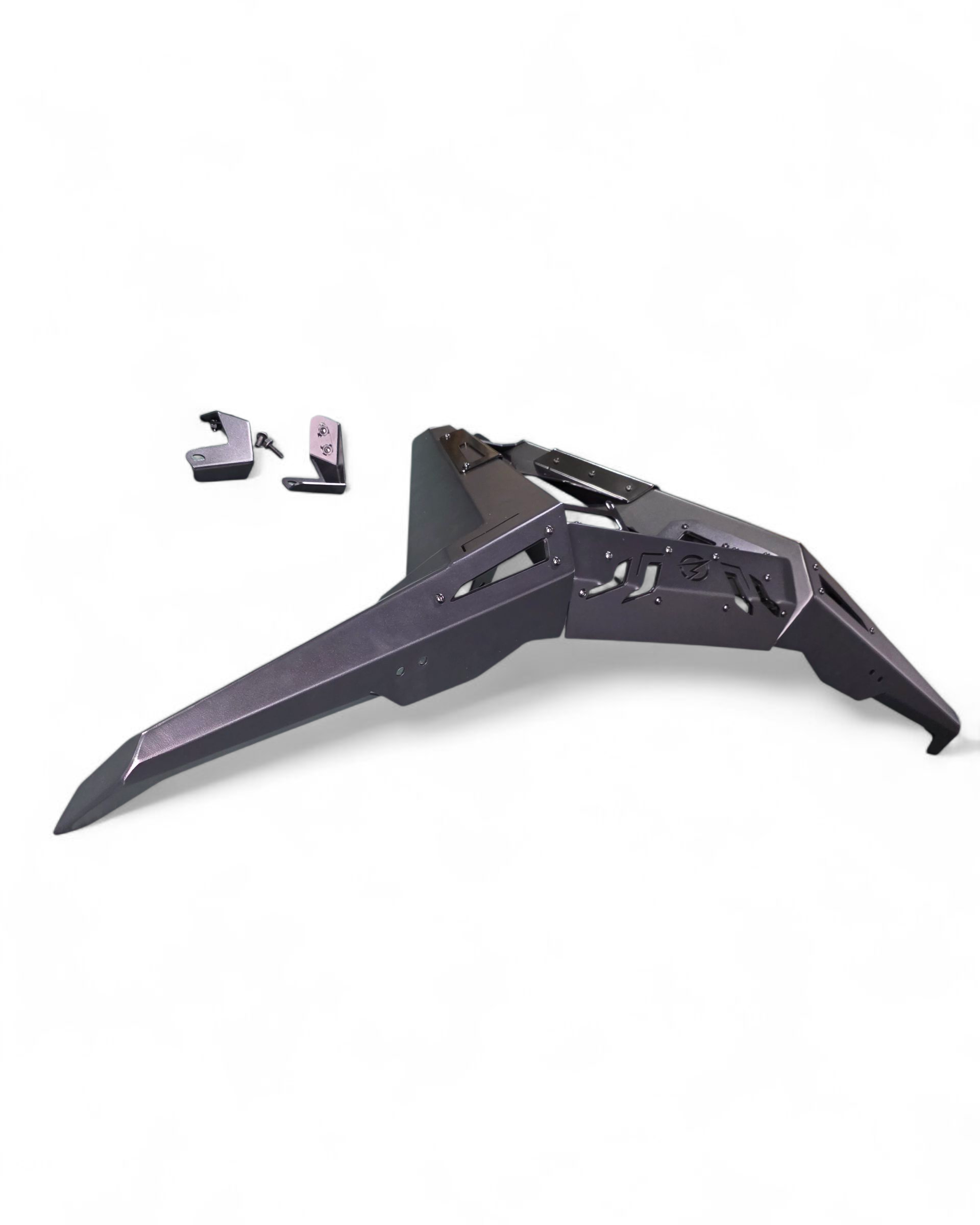 Bolt-on mounting detail on Kawasaki KRX 1000 Volt rear bumper