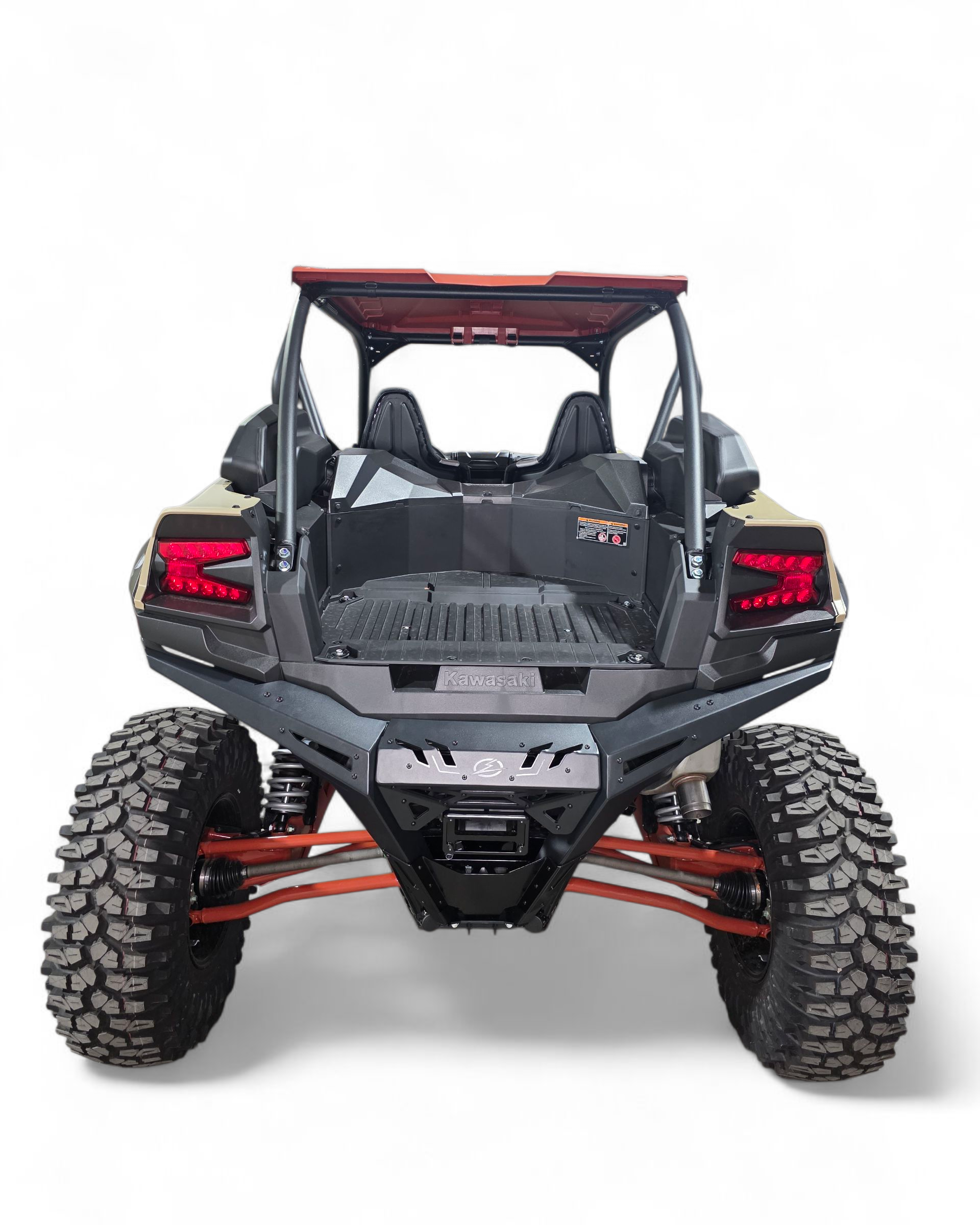 Direct rear view of Kawasaki KRX 1000 Volt rear bumper