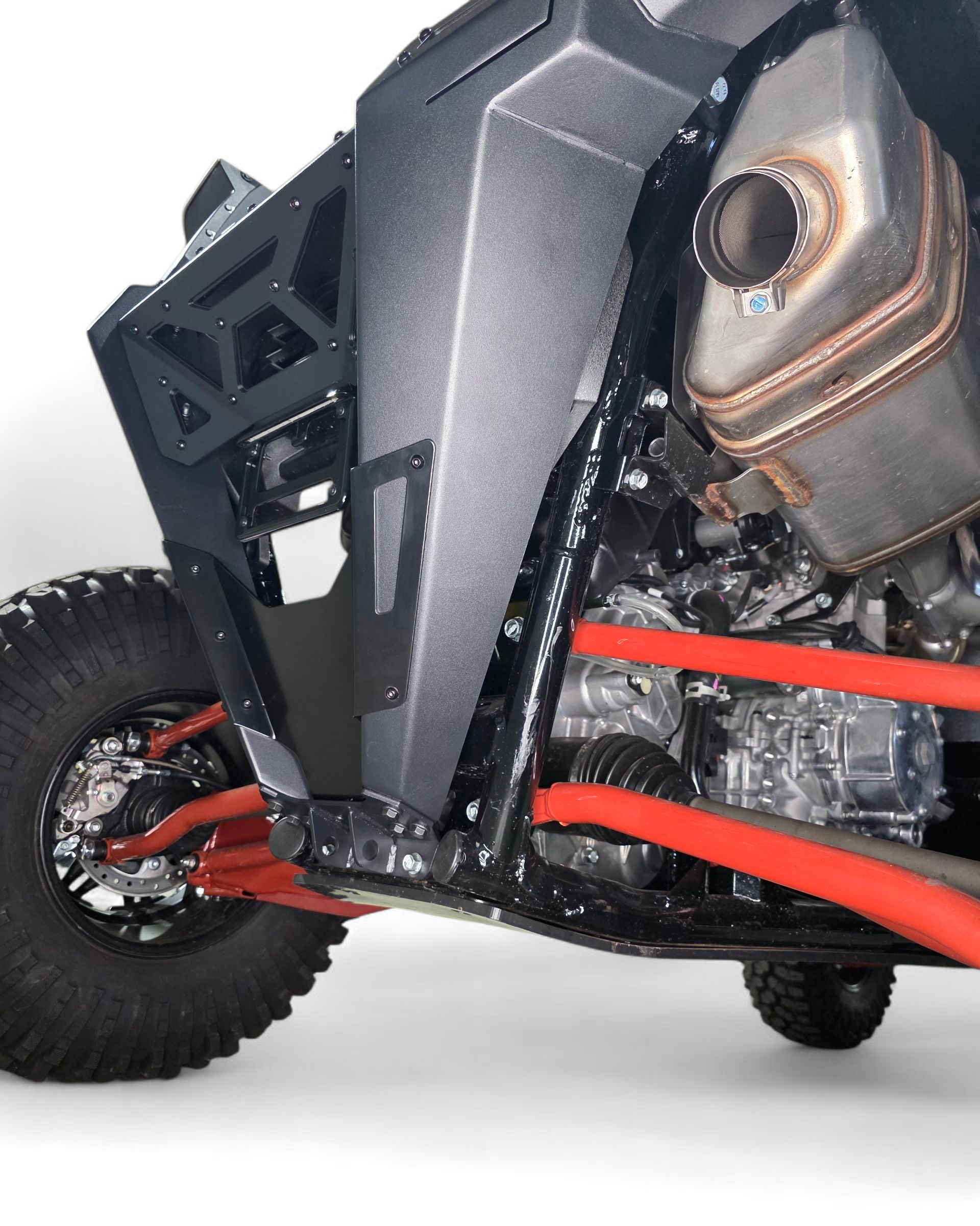 Passenger side view of Kawasaki KRX 1000 rear bumper
