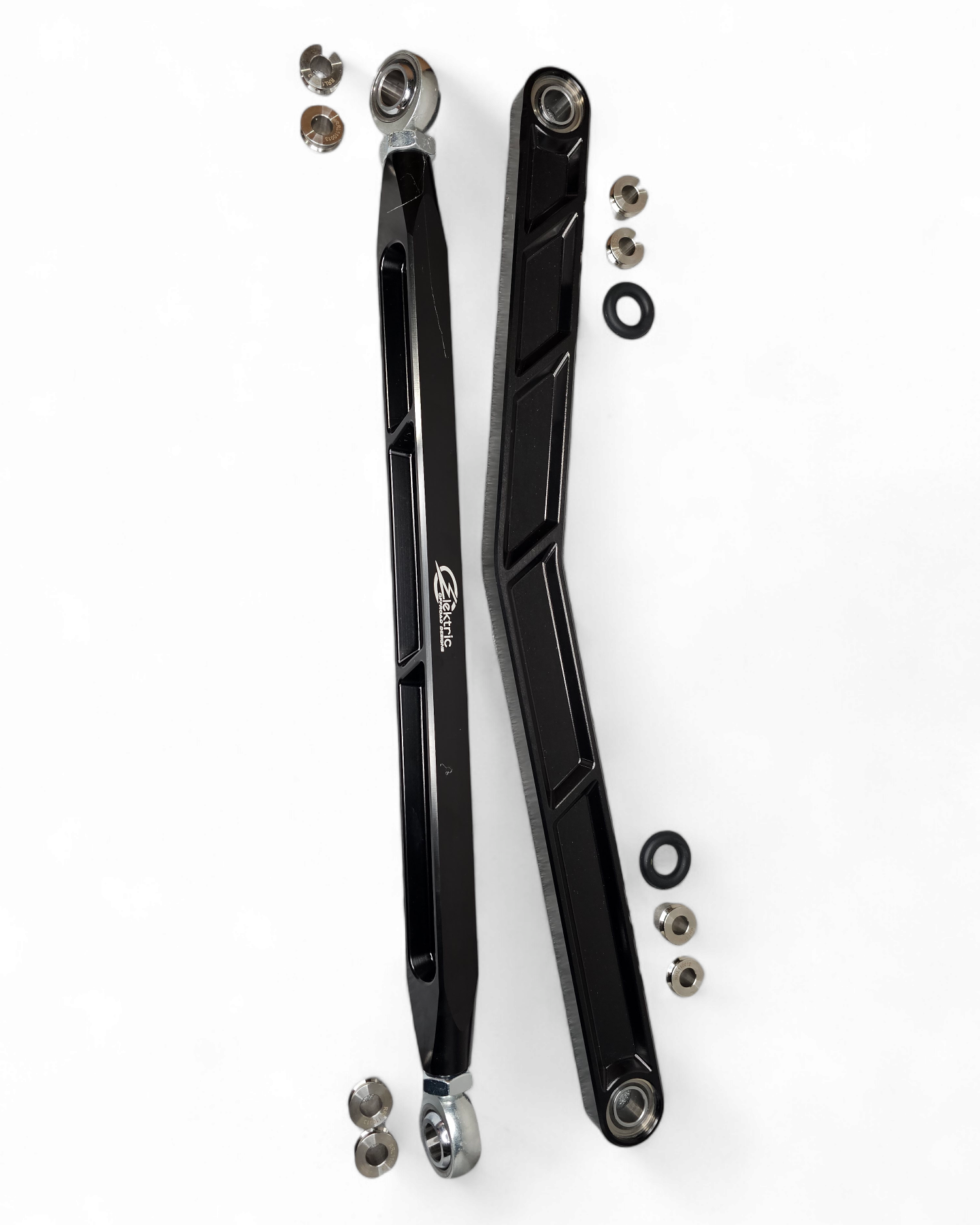6061 CNC billet aluminum construction detail on Polaris RZR Pro XP radius rods