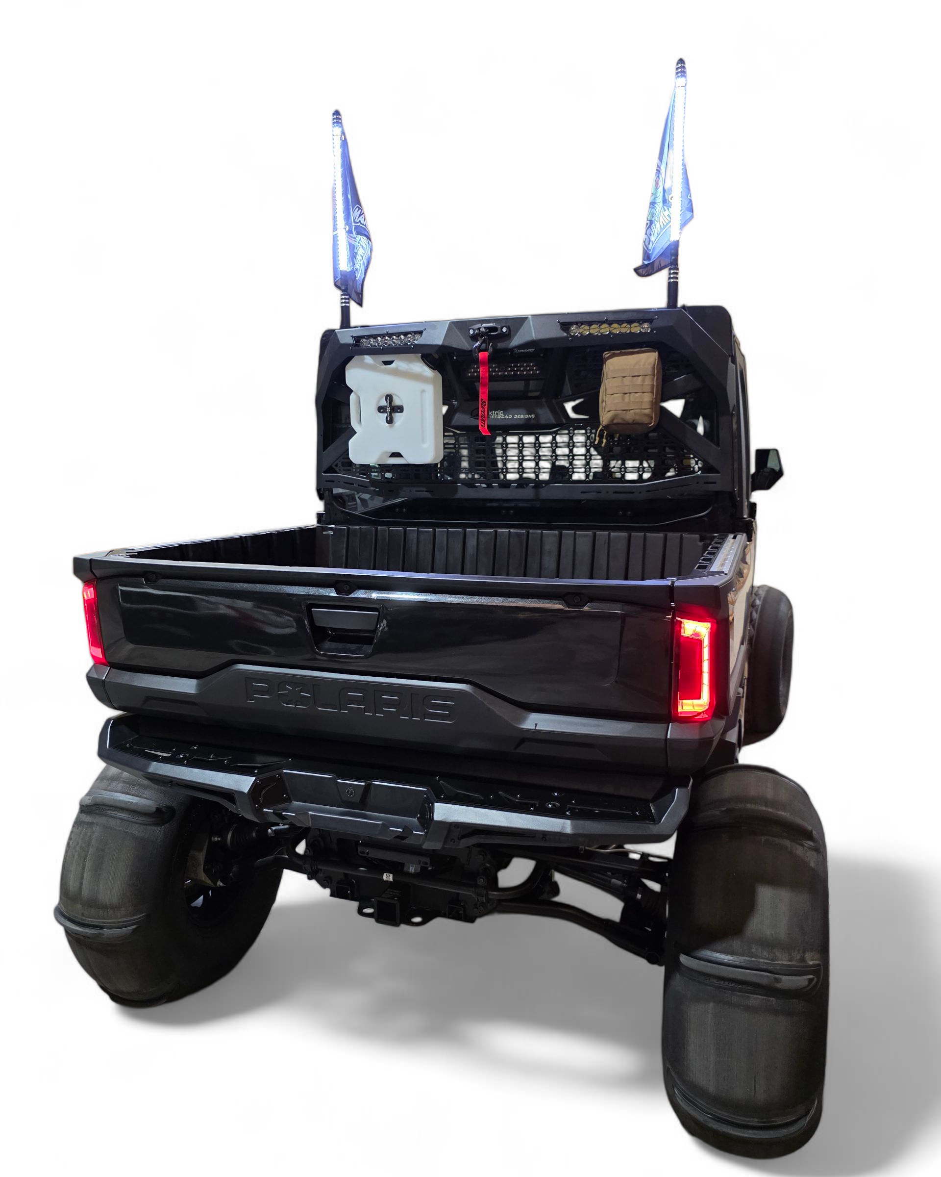 Polaris Ranger 1500 Headache Rack shown installed for hunting and farming use