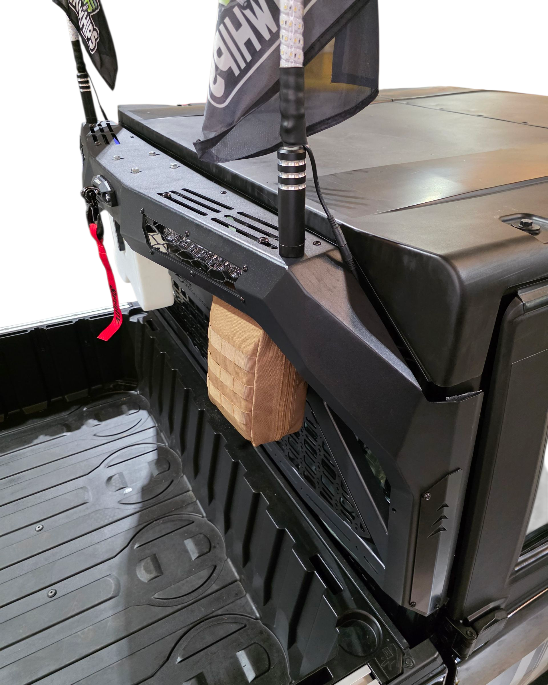 Winch mount provision on Polaris Ranger 1500 Headache Rack