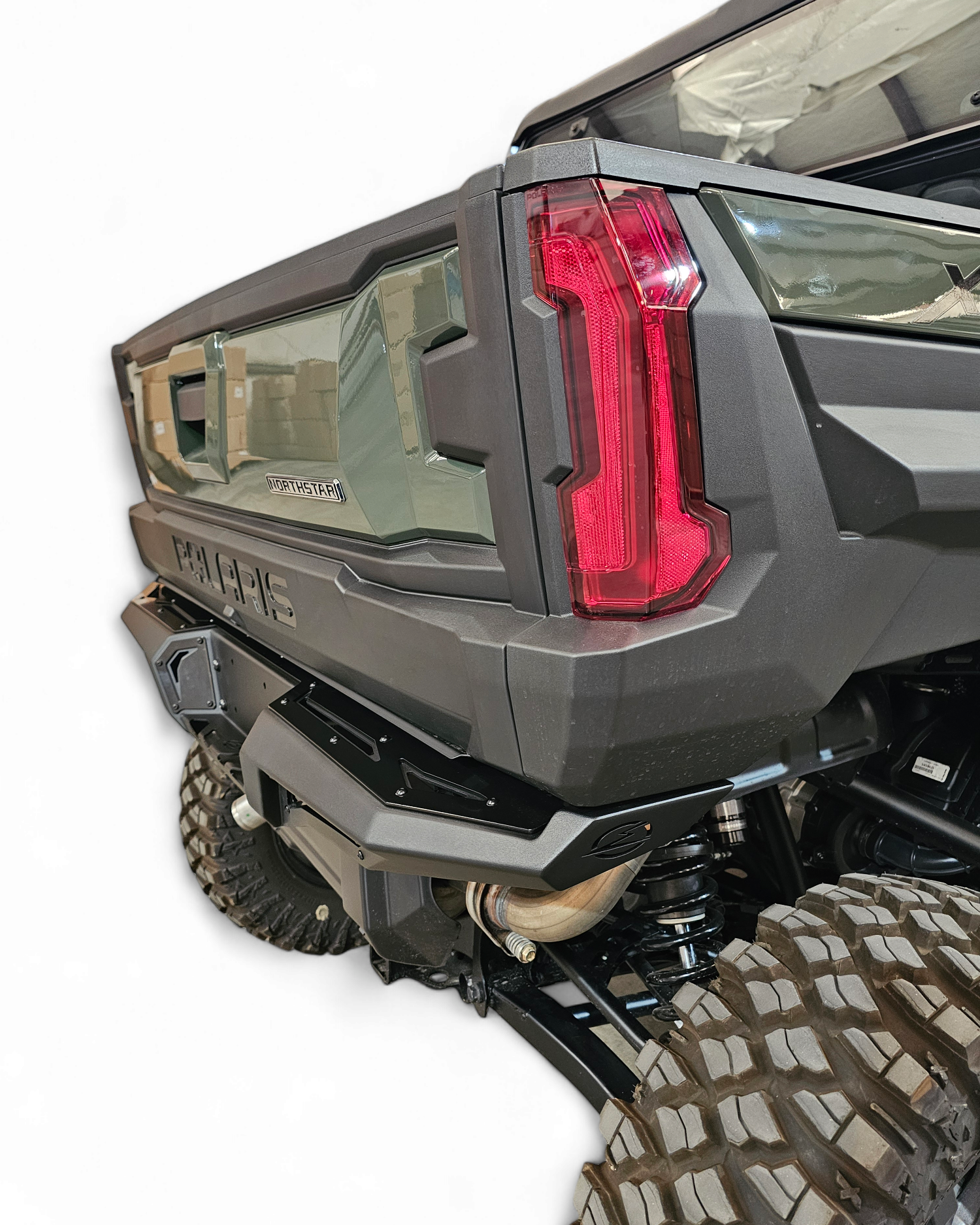 Side profile of Polaris Xpedition rear bumper showing matched body lines