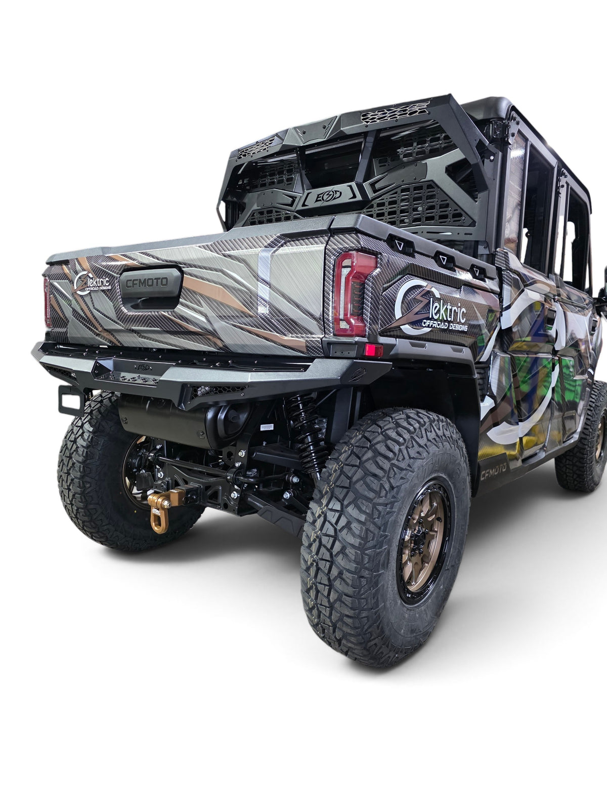 2025+ CFMoto UForce U10 Pro Volt Rear Bumper, Black
