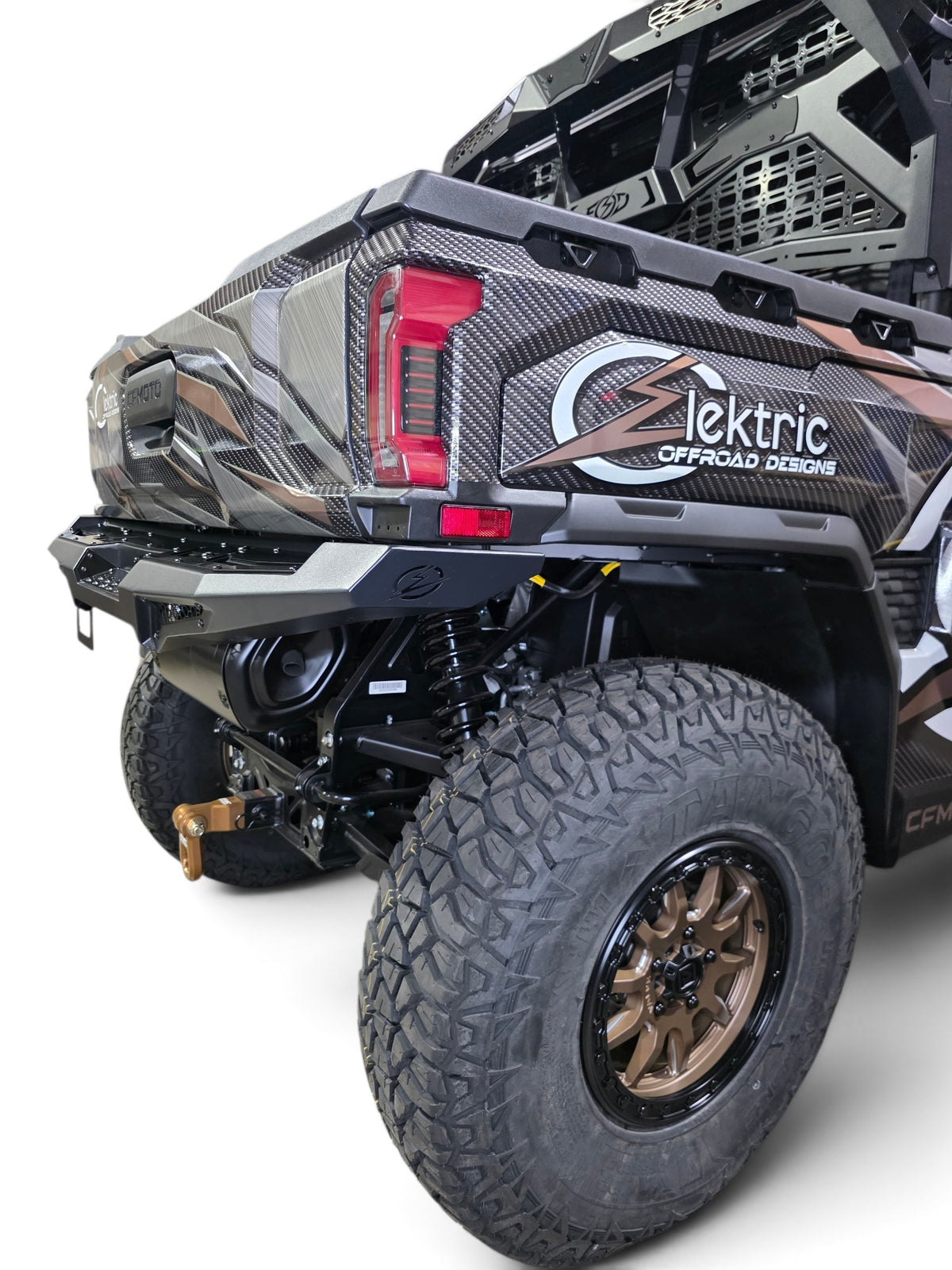 2025+ CFMoto UForce U10 Pro Volt Rear Bumper, Black