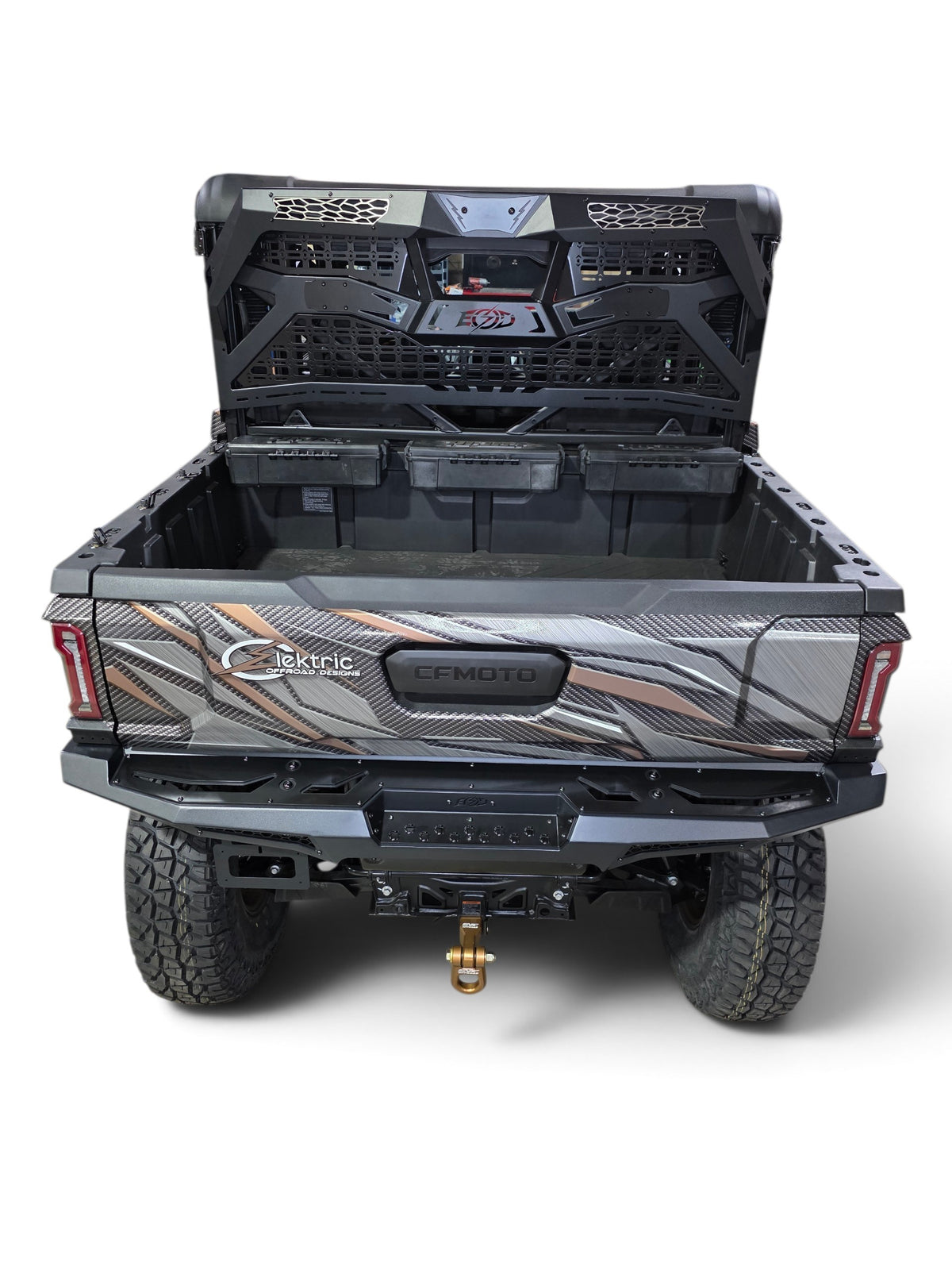 2025+ CFMoto UForce U10 Pro Volt Rear Bumper, Black