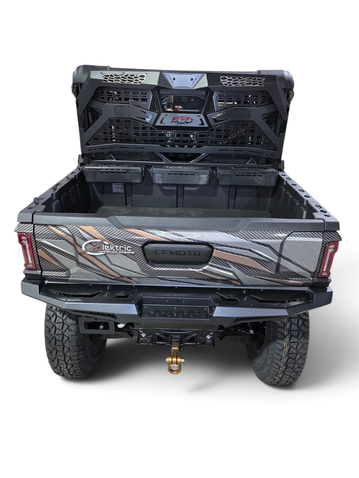 2025+ CFMoto UForce U10 Pro Volt Rear Bumper, Black