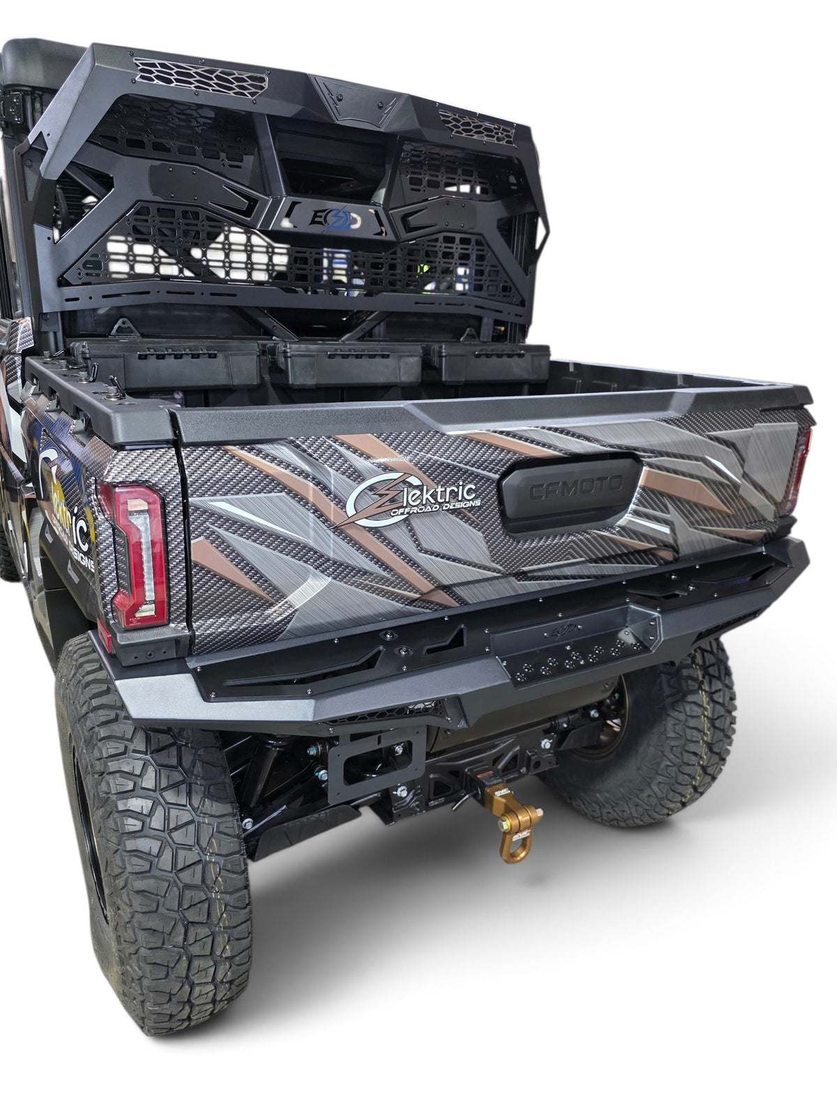 2025+ CFMoto UForce U10 Pro Volt Rear Bumper, Black