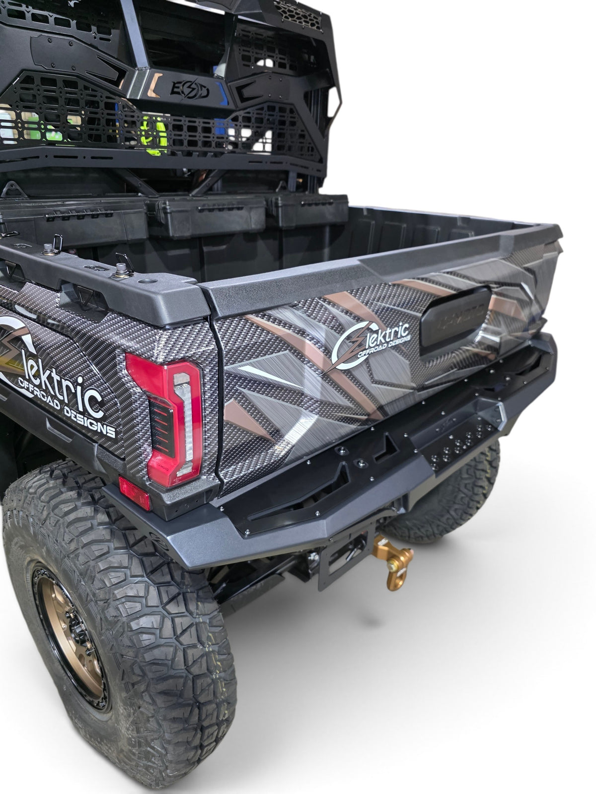 2025+ CFMoto UForce U10 Pro Volt Rear Bumper, Black
