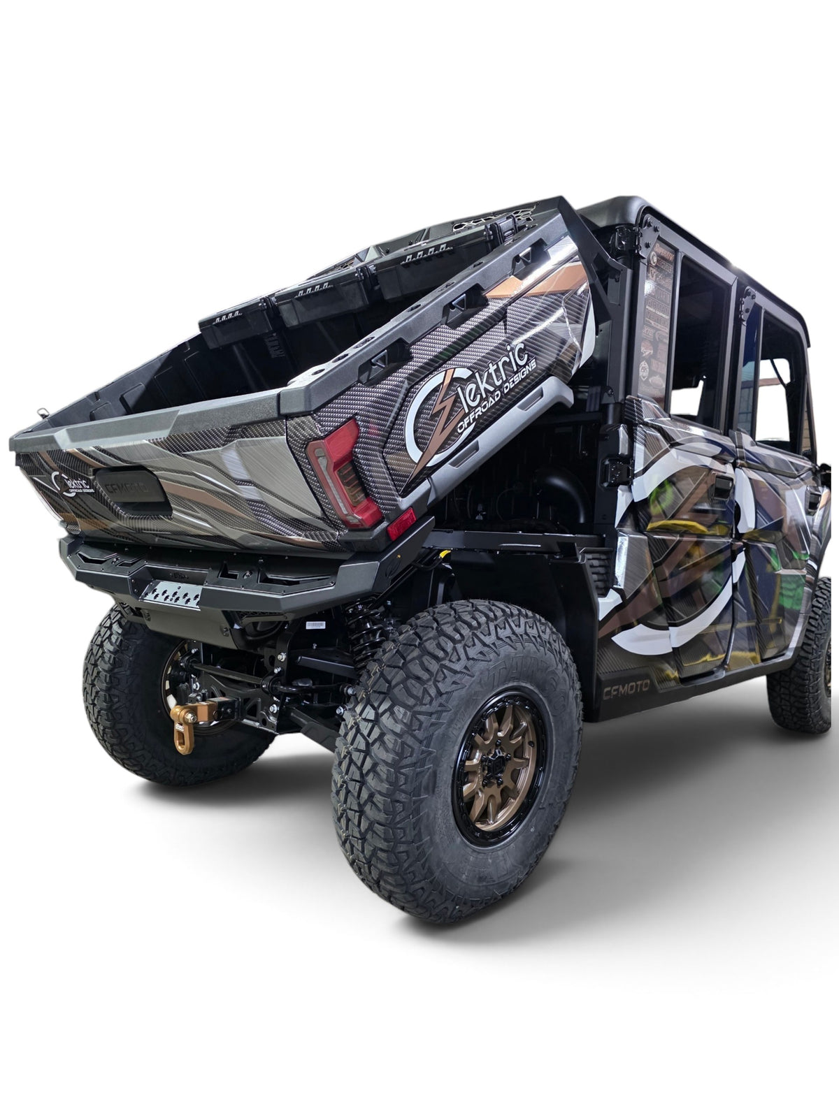 2025+ CFMoto UForce U10 Pro Volt Rear Bumper, Black