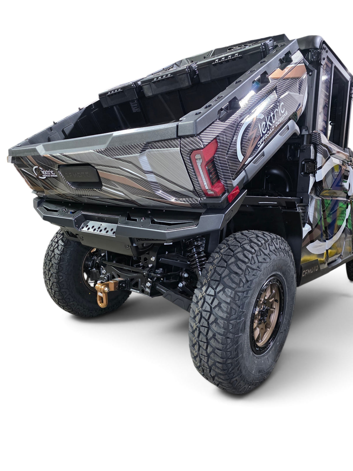 2025+ CFMoto UForce U10 Pro Volt Rear Bumper, Black