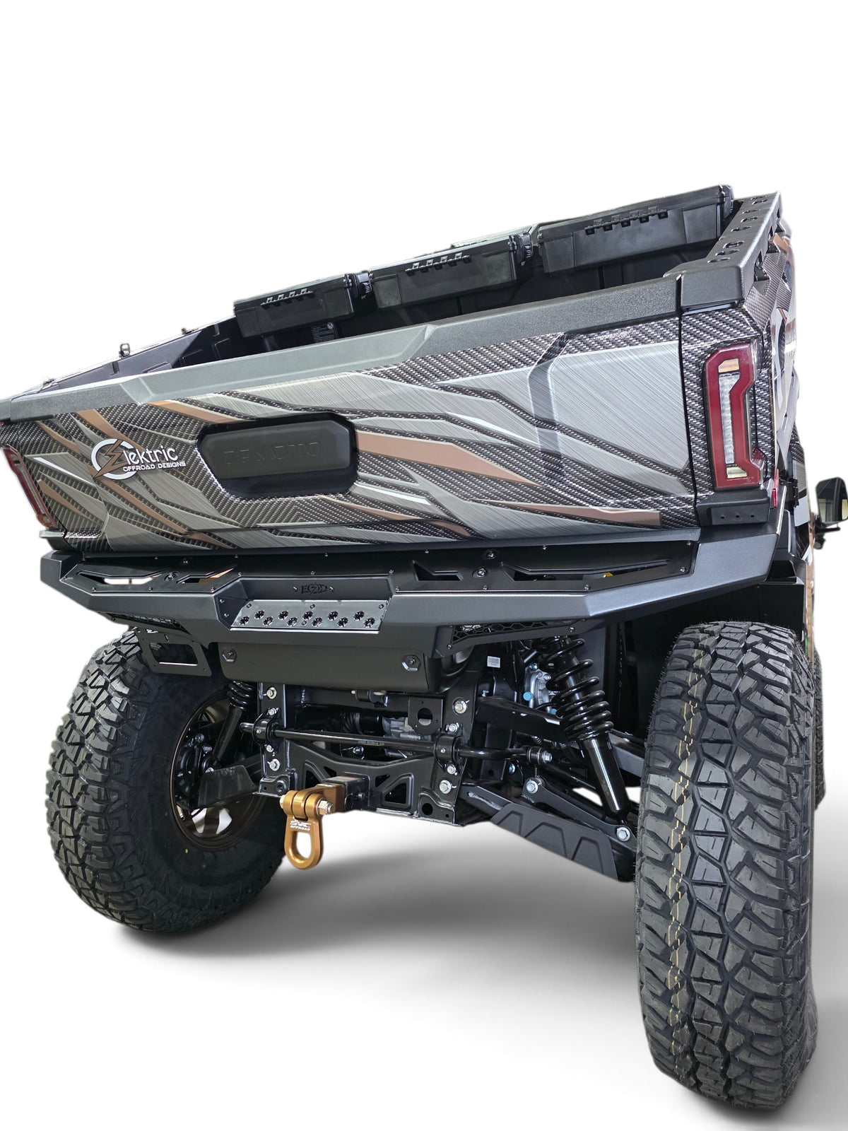 2025+ CFMoto UForce U10 Pro Volt Rear Bumper, Black