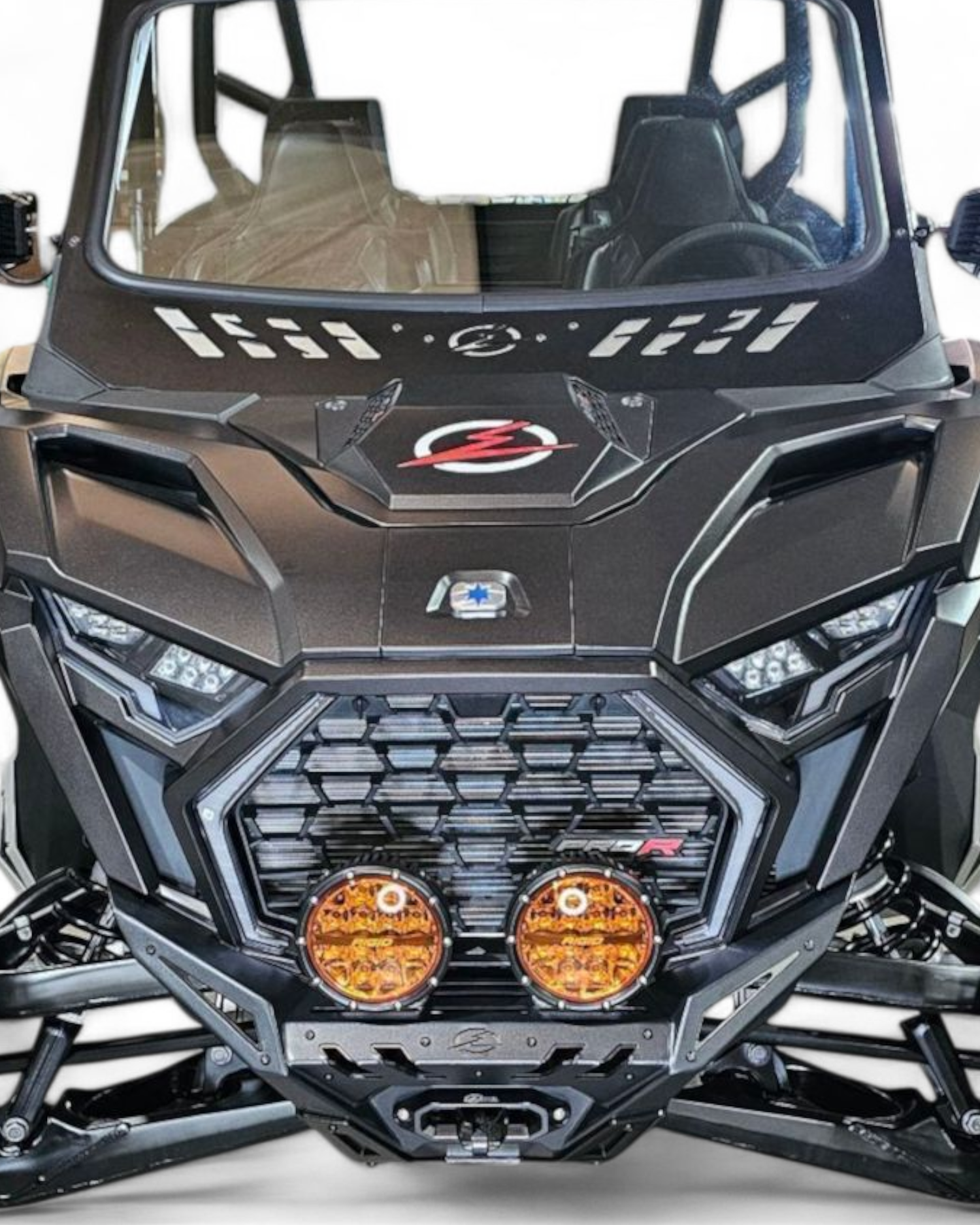 Steel front winch bumper for 2022 Polaris RZR Pro R