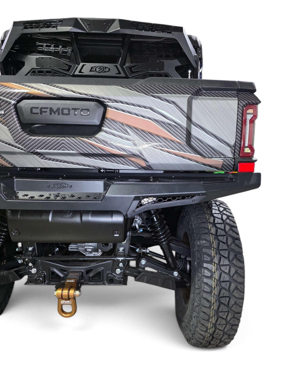 2025+ CFMoto UForce U10 Pro Volt Rear Bumper, Black