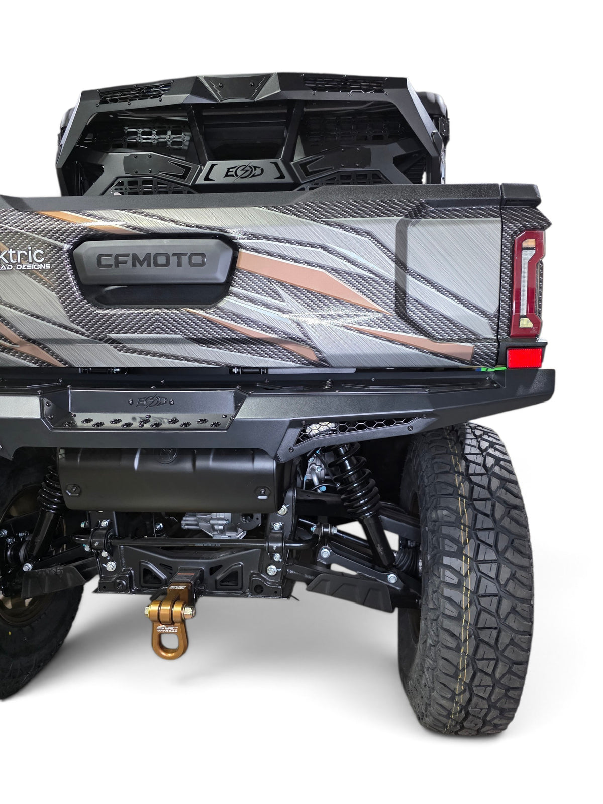 2025+ CFMoto UForce U10 Pro Volt Rear Bumper, Black