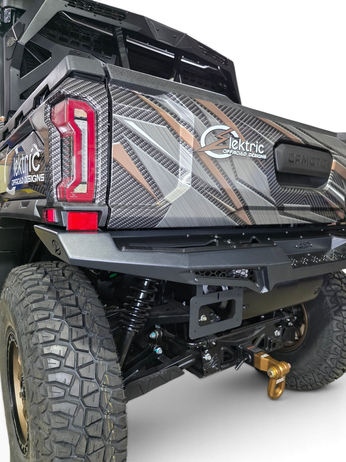 2025+ CFMoto UForce U10 Pro Volt Rear Bumper, Black
