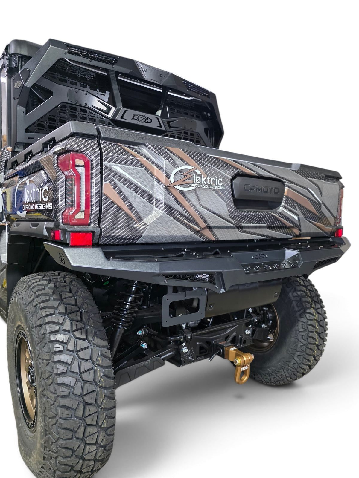 2025+ CFMoto UForce U10 Pro Volt Rear Bumper, Black