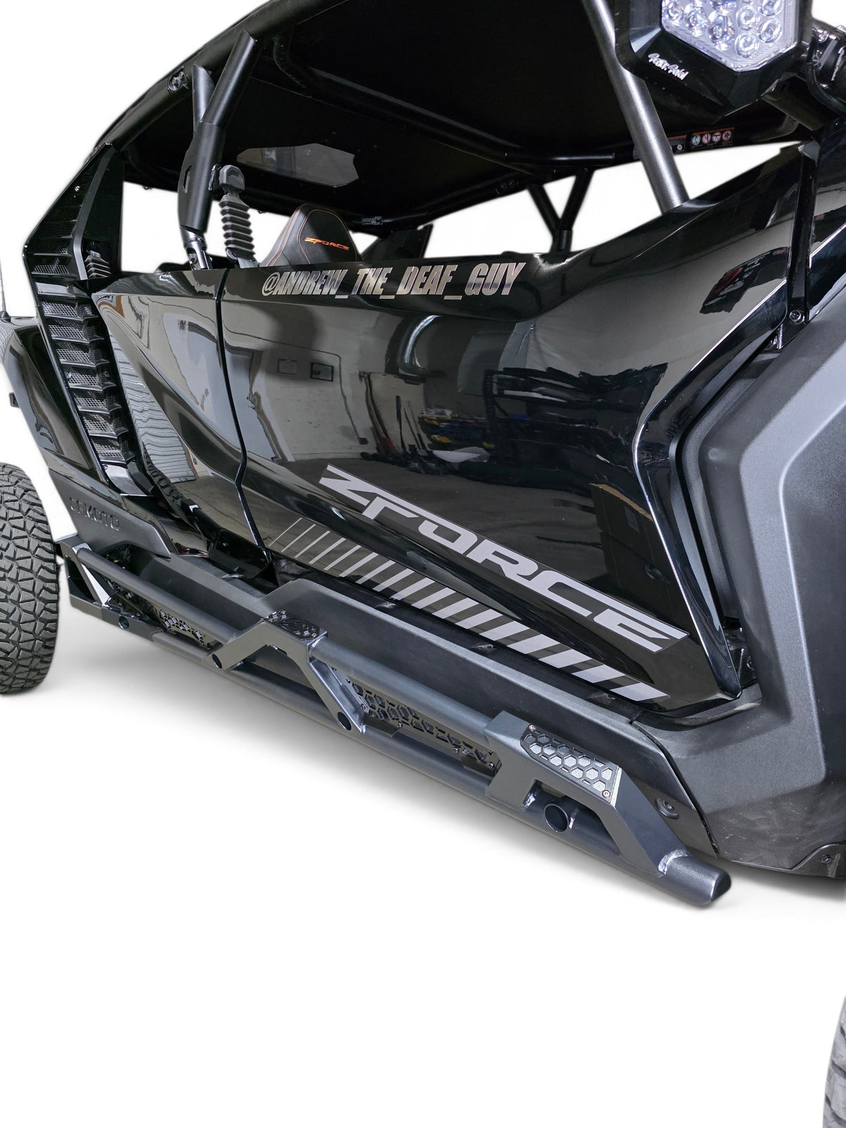 2026+ CFMoto ZForce Z10 Spark Tree Kicker Side Steps (4 Seat), Black