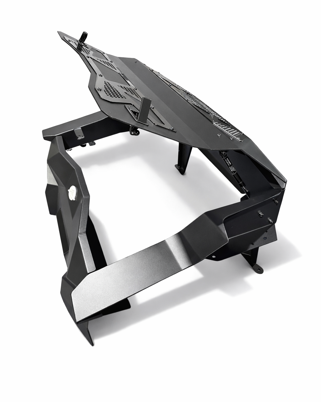 Bolt-on mounting detail on Kawasaki Teryx H2 Baja Bed Box showing factory bed fitment