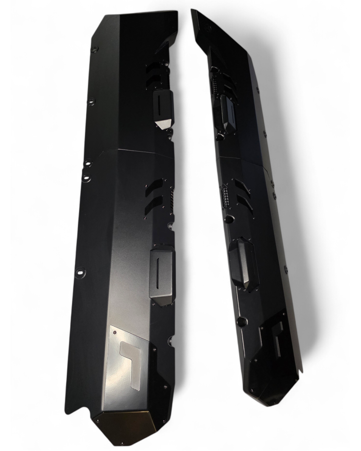 Driver side Volt Rock Steps installed on Kawasaki Teryx H2 showing side protection