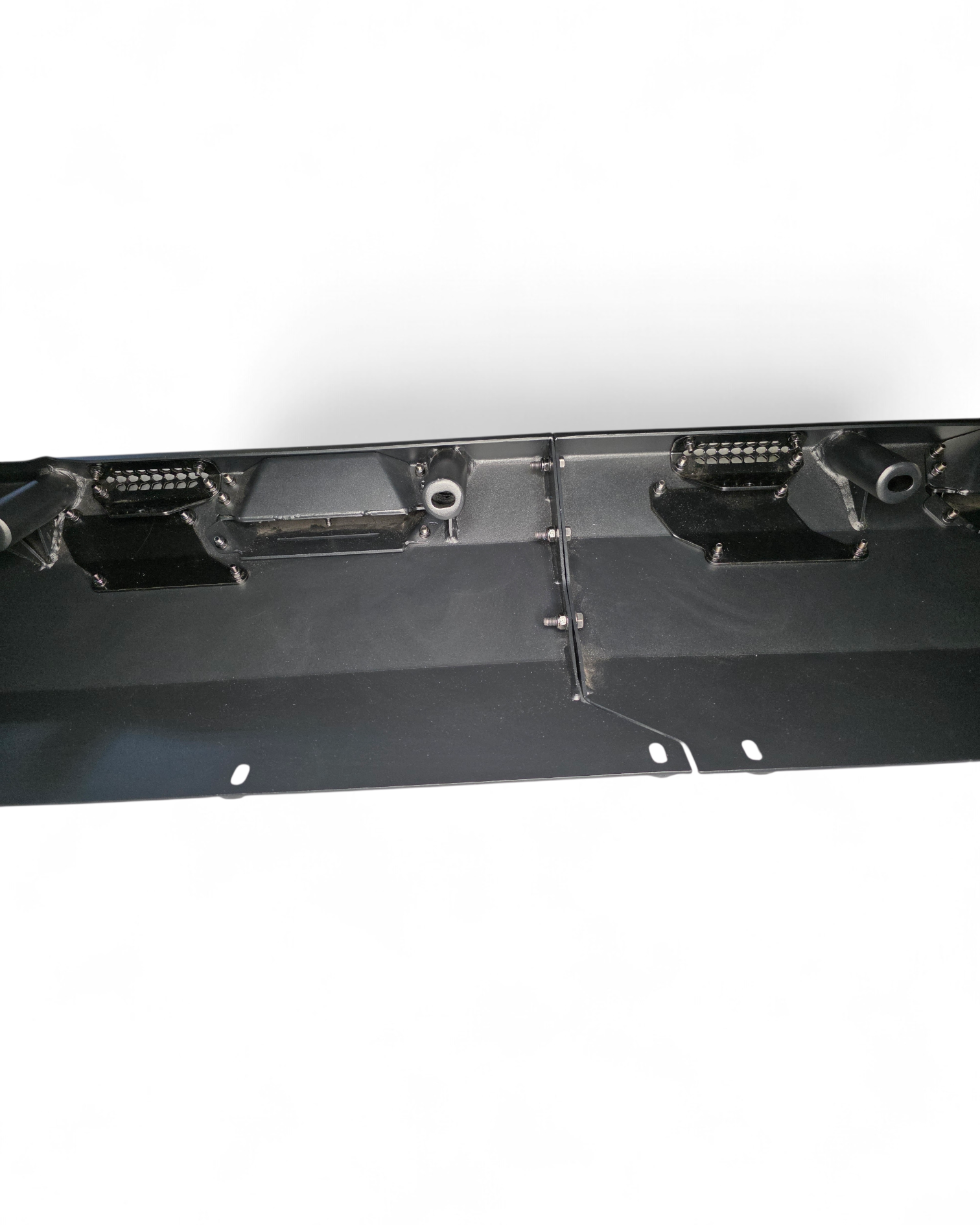 Satin black aluminum accent panel detail on Kawasaki Teryx H2 Volt Rock Steps