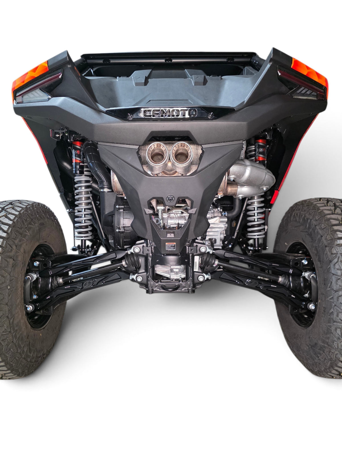 2026+ CFMoto ZForce Z10 Race Series High Clearance Billet Radius Rods, Anodized Black