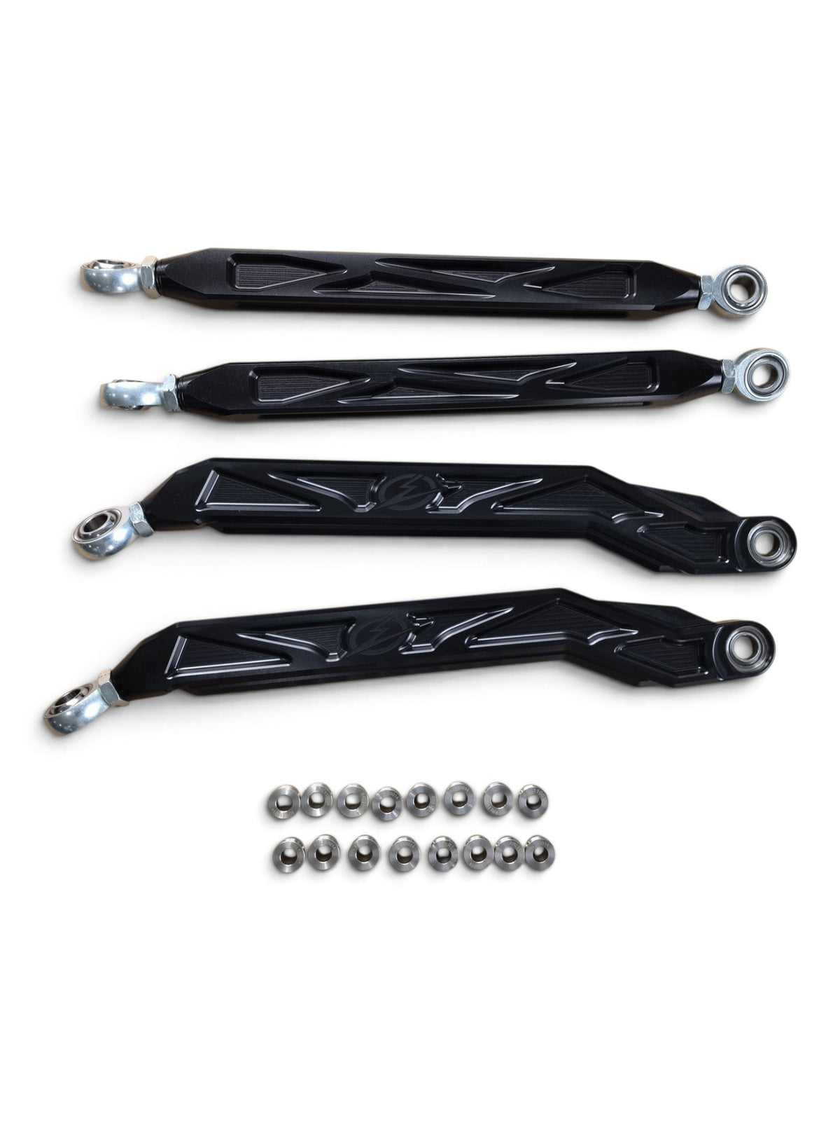 2026+ CFMoto ZForce Z10 Race Series High Clearance Billet Radius Rods, Anodized Black