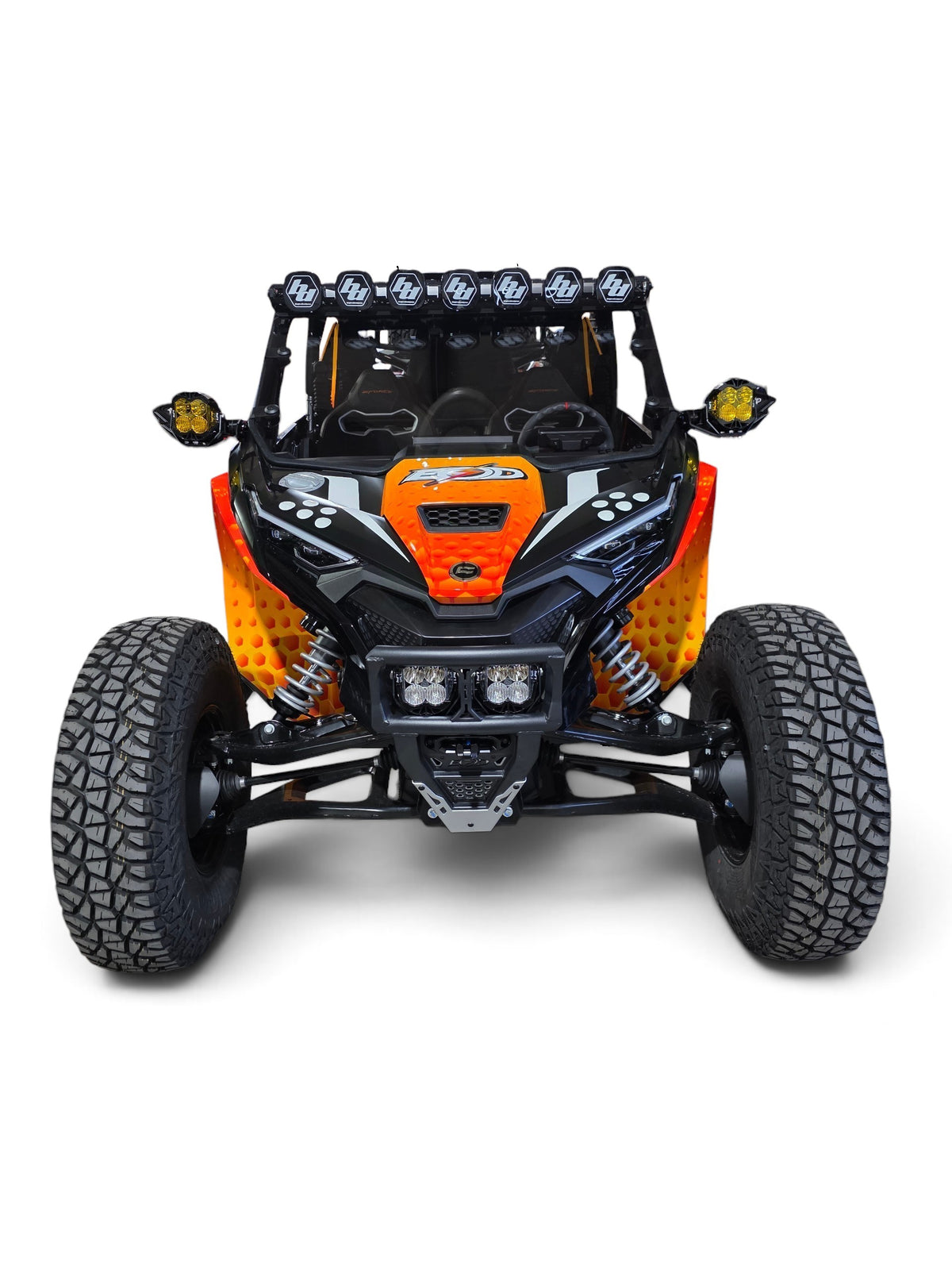 2026+ CFMoto ZForce Z10 Spark Roof Light Bar Mount for Baja Designs Linkable 7 Light