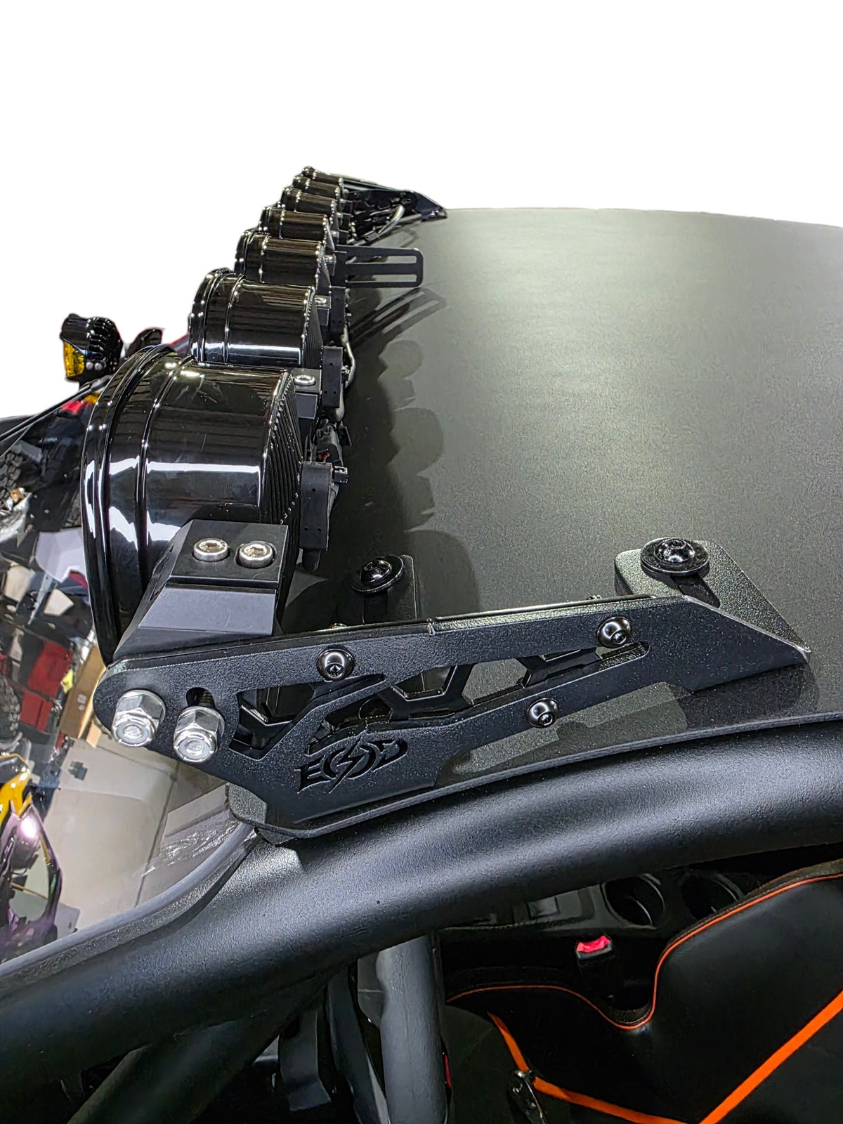 2026+ CFMoto ZForce Z10 Spark Roof Light Bar Mount for Baja Designs Linkable 7 Light