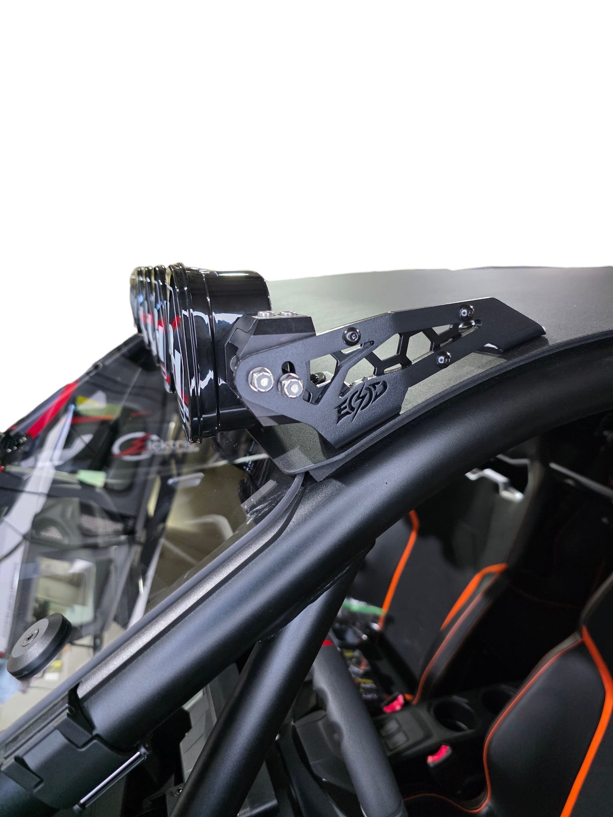 2026+ CFMoto ZForce Z10 Spark Roof Light Bar Mount for Baja Designs Linkable 7 Light