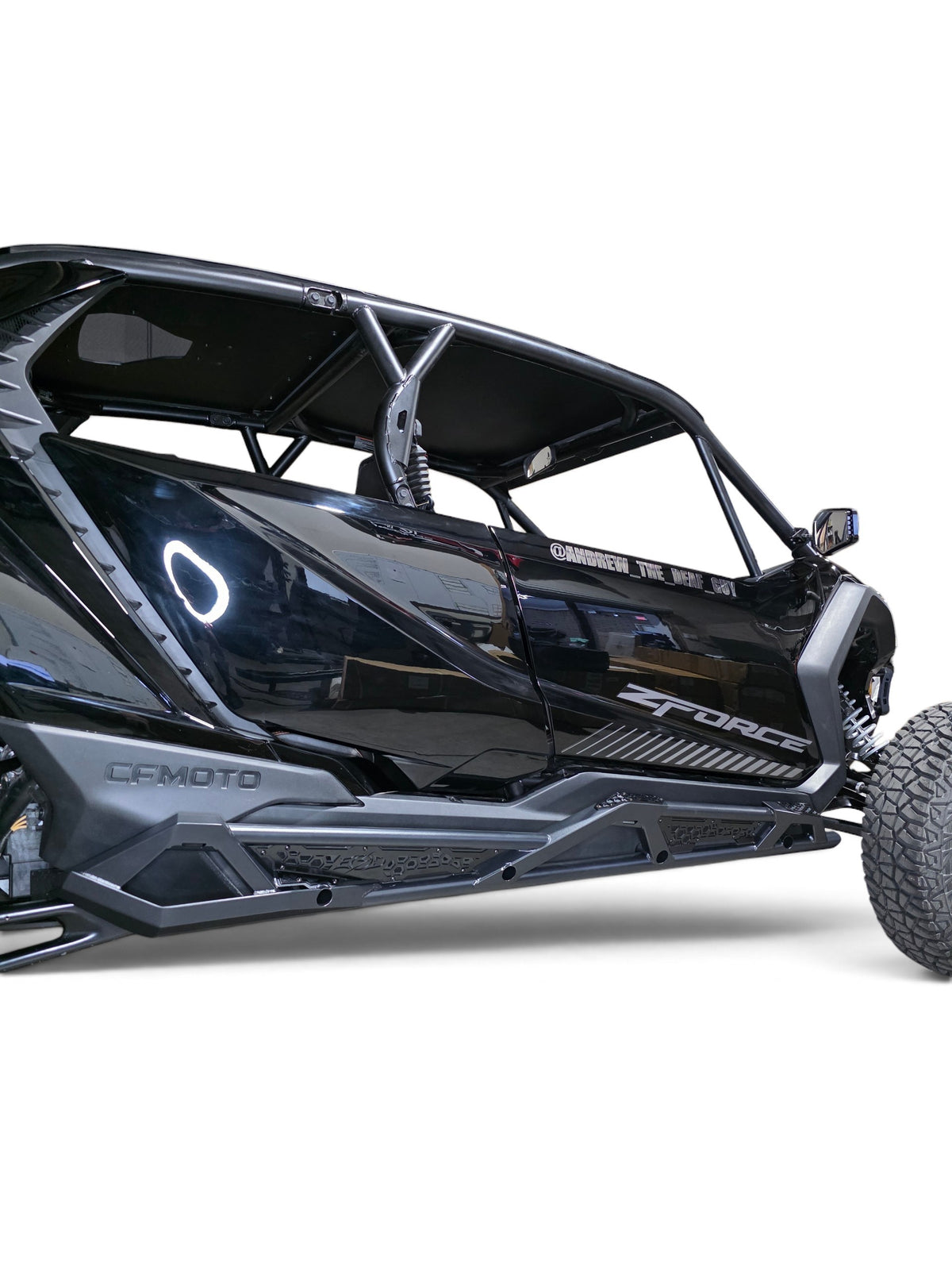 2026+ CFMoto ZForce Z10 Spark Tree Kicker Side Steps (4 Seat), Black
