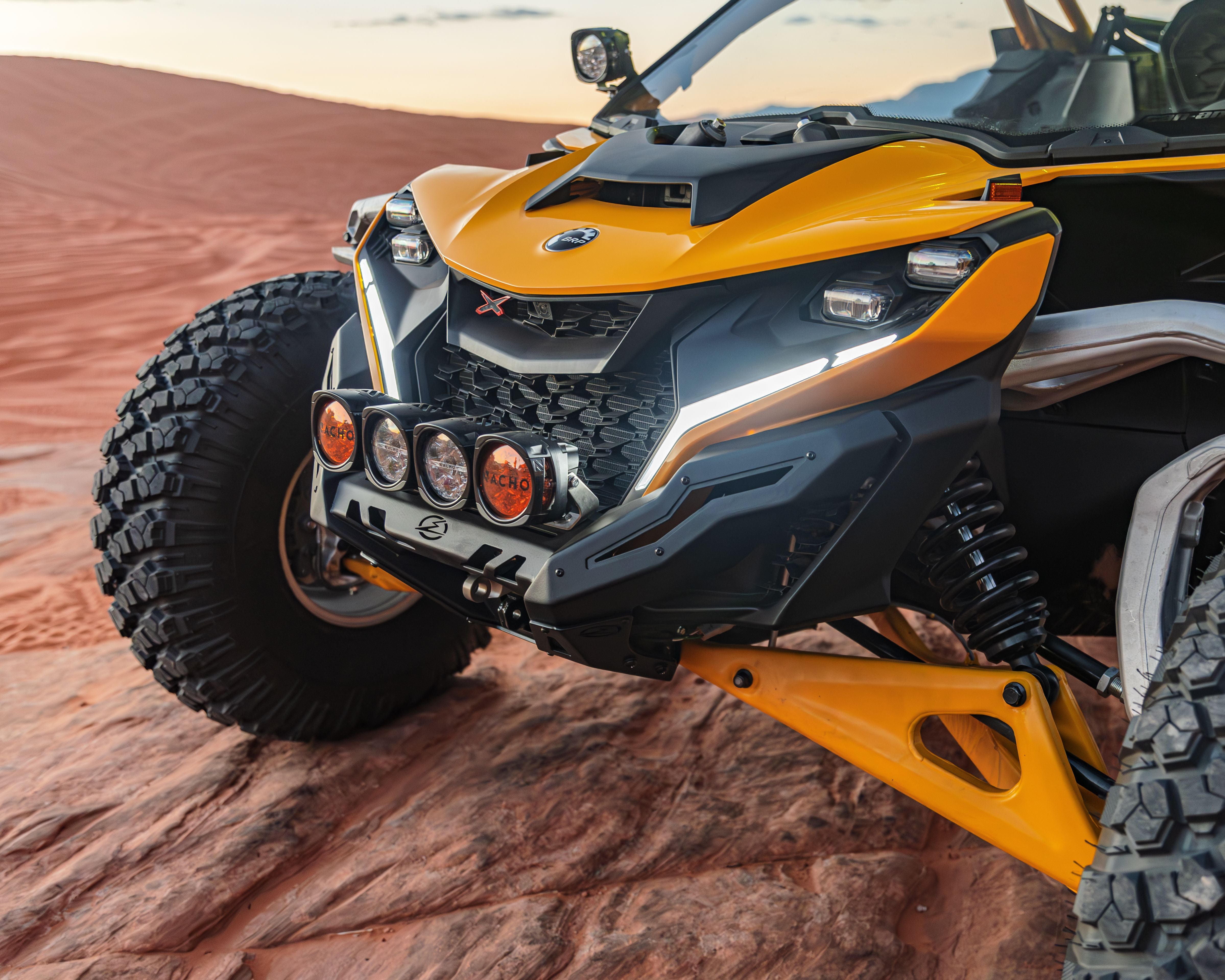 Powder coat finish heavy duty steel bumper Can-Am Maverick R