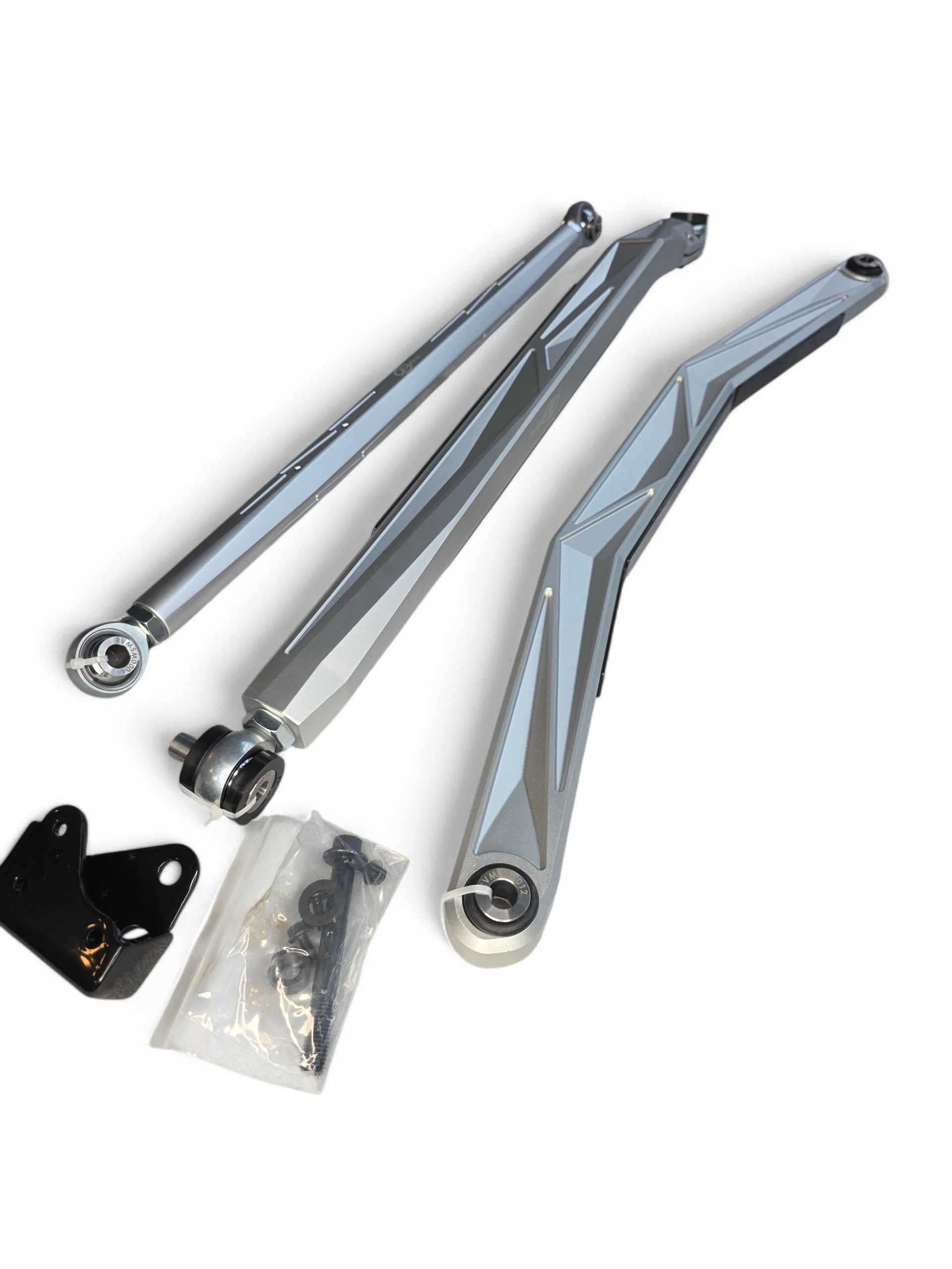 2024+ Can Am Maverick R High Clearance Adjustable Radius Rods (Anodized Clear)