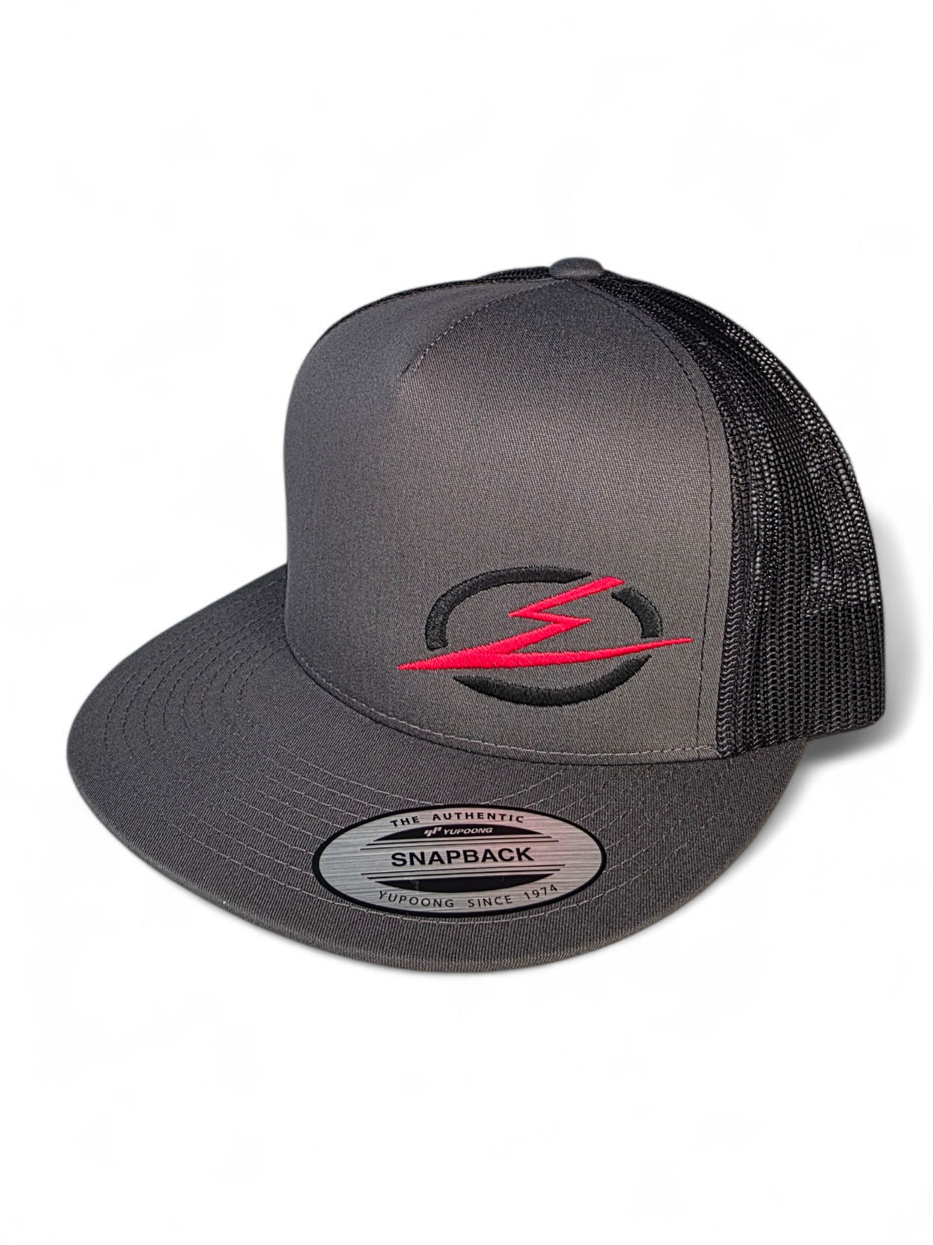 Classics 2-Tone Trucker Hat Charcoal/Black, Black/Red Elektric Logo