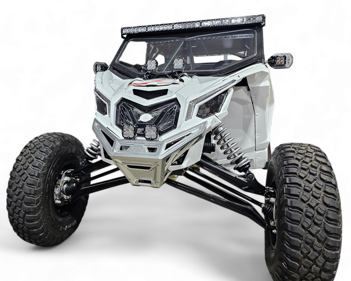 Billet Winch Front Bumper | 2017-2026 Can-Am X3 | Clear Anodize