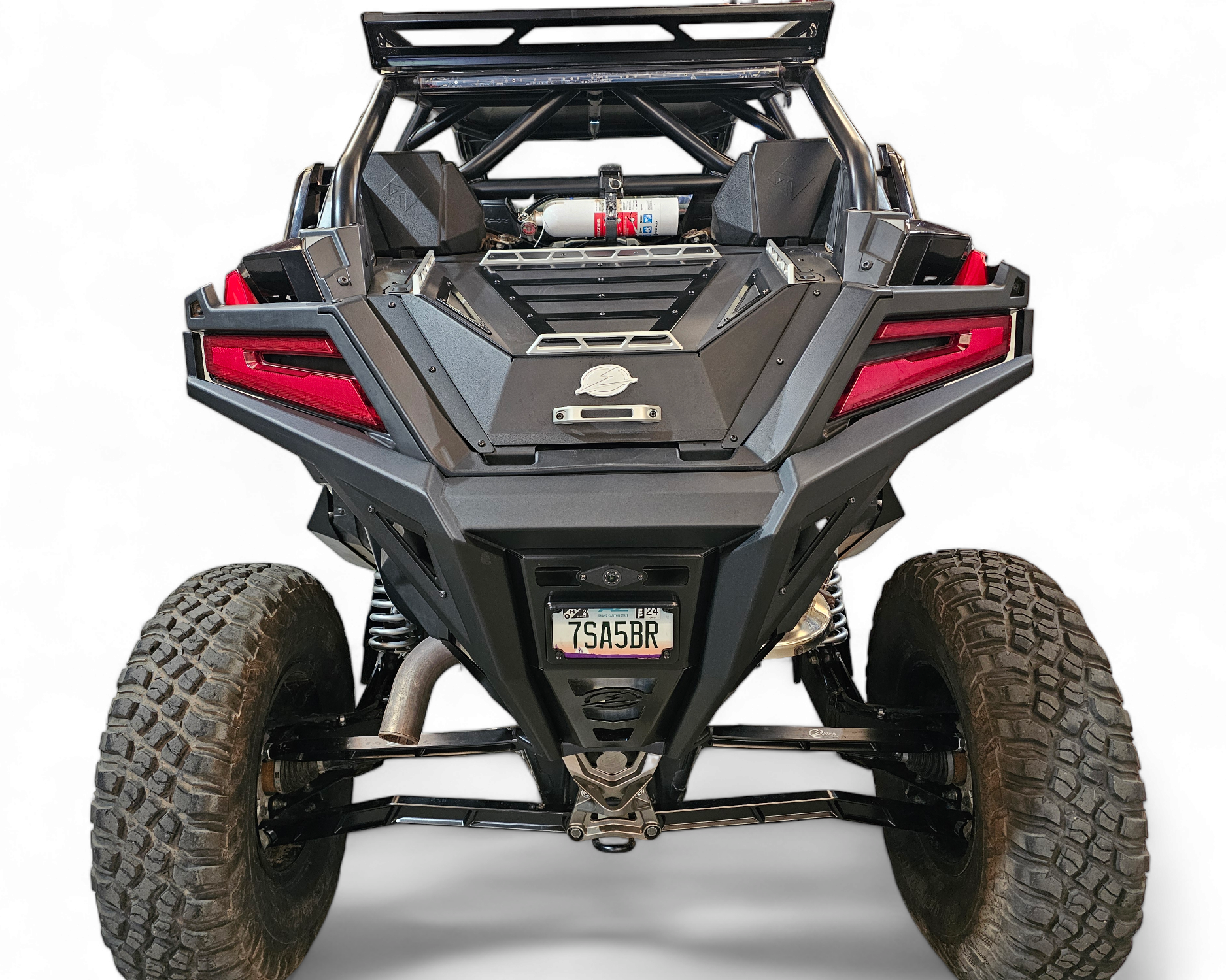Rear camera relocated into the bumper on Polaris RZR Pro XP Volt rear bumper