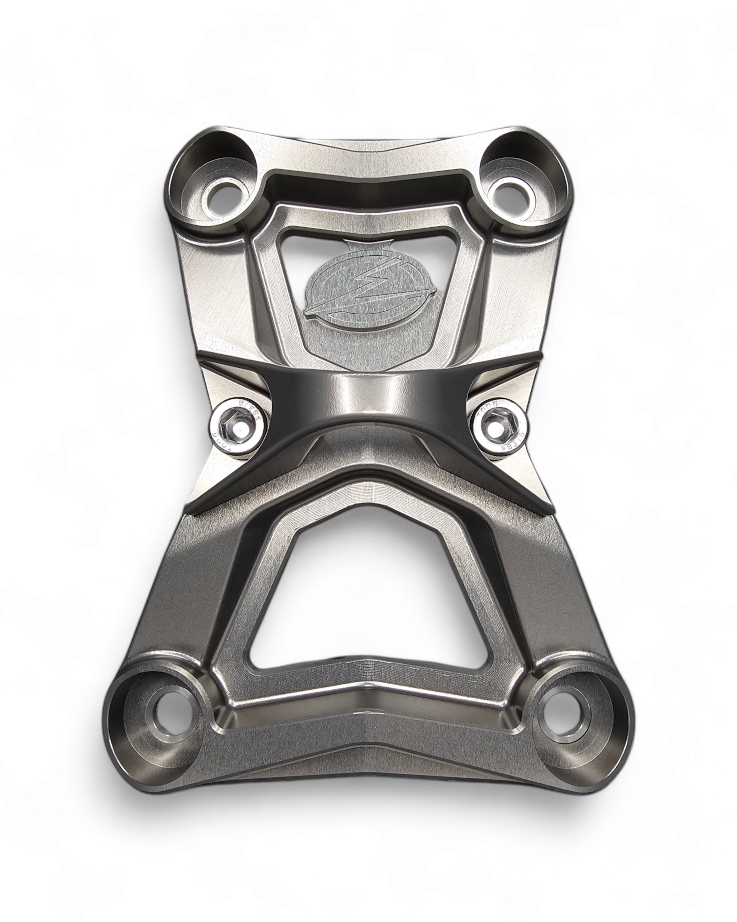 Polaris RZR Pro R Turbo R gunmetal radius rod armor plate shielding the Heim joints and rod bolts