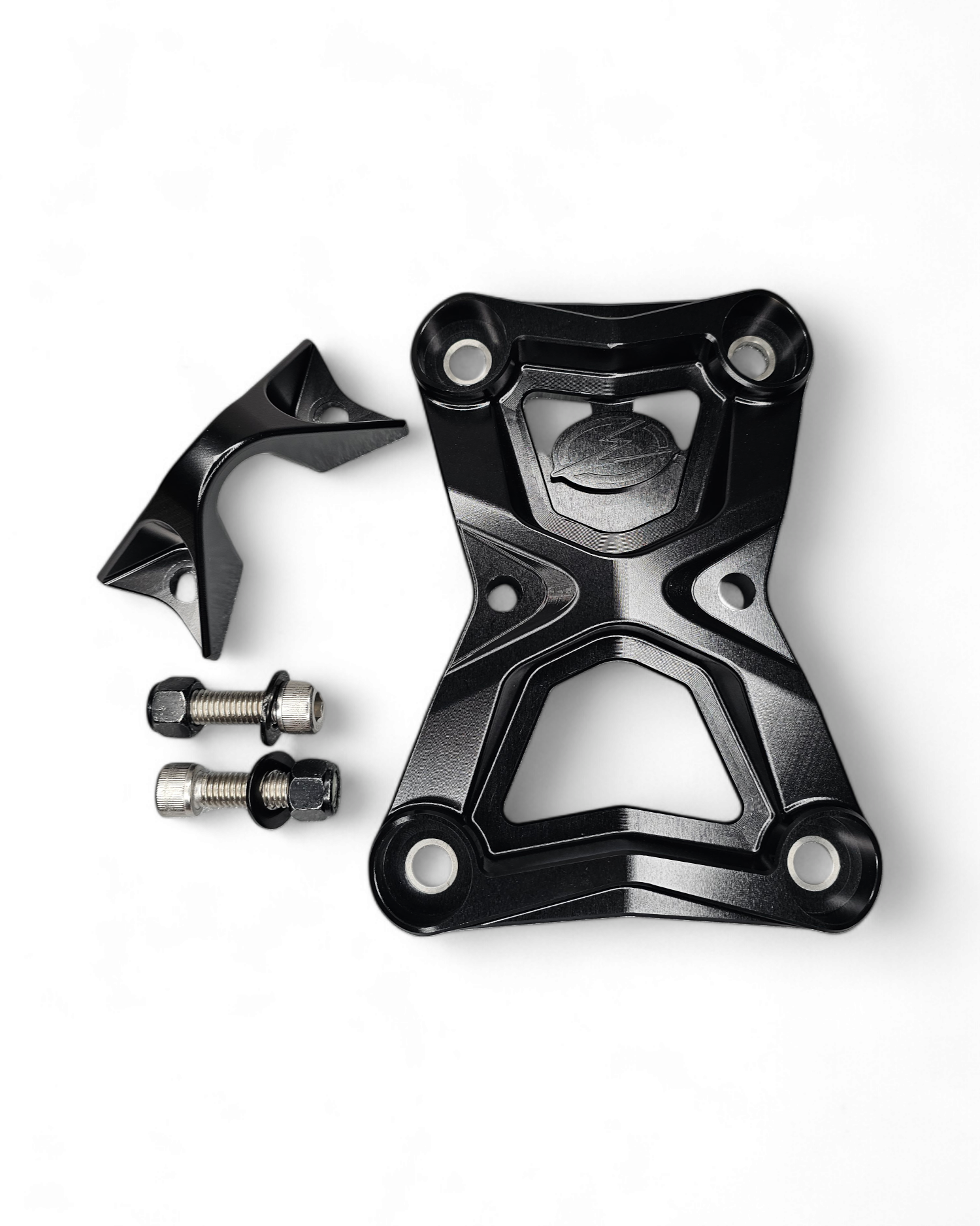 Polaris RZR Pro R Turbo R radius rod armor plate shielding the Heim joints and rod bolts