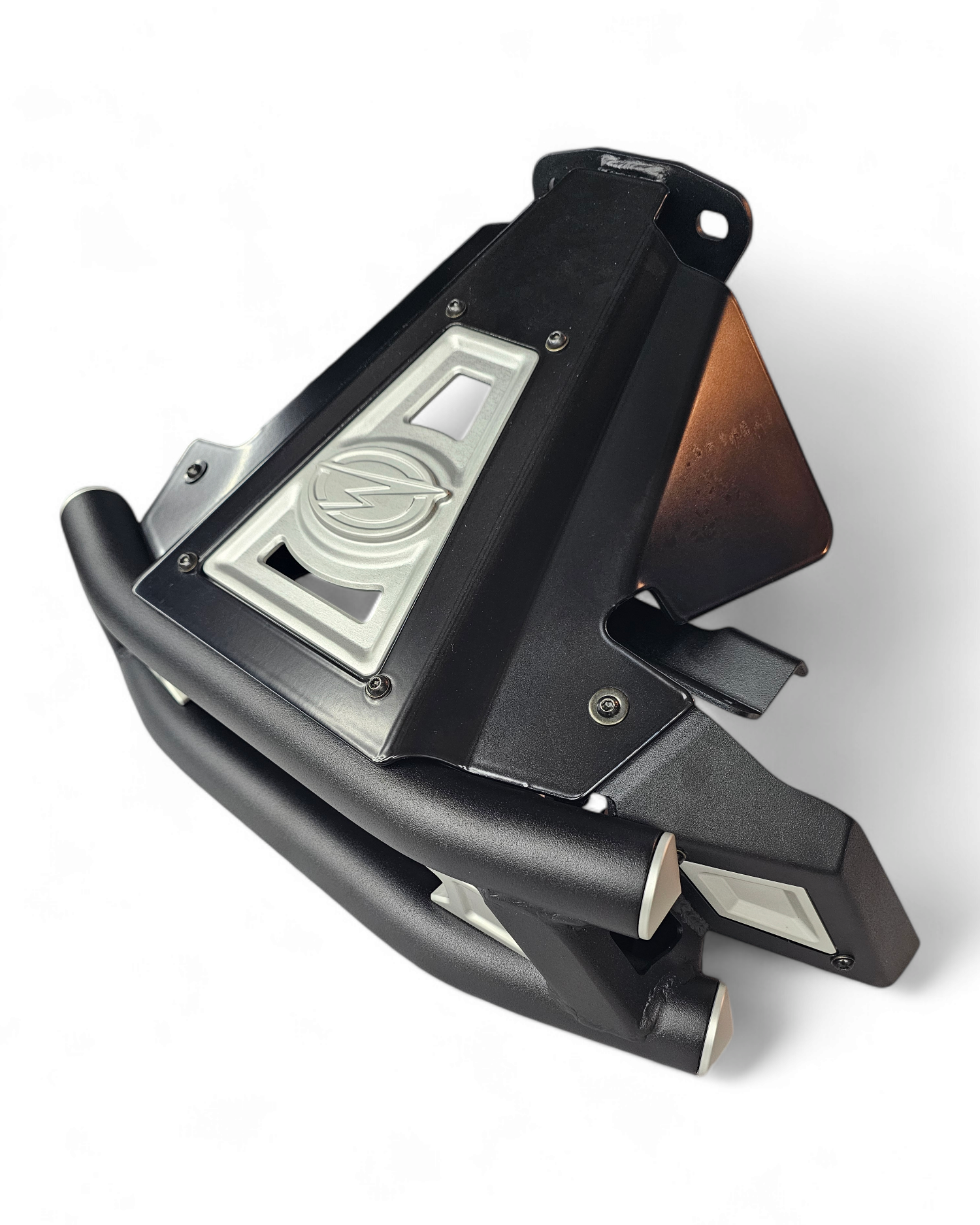Lighting mount options on Polaris RZR Pro R Amp Series front bumper