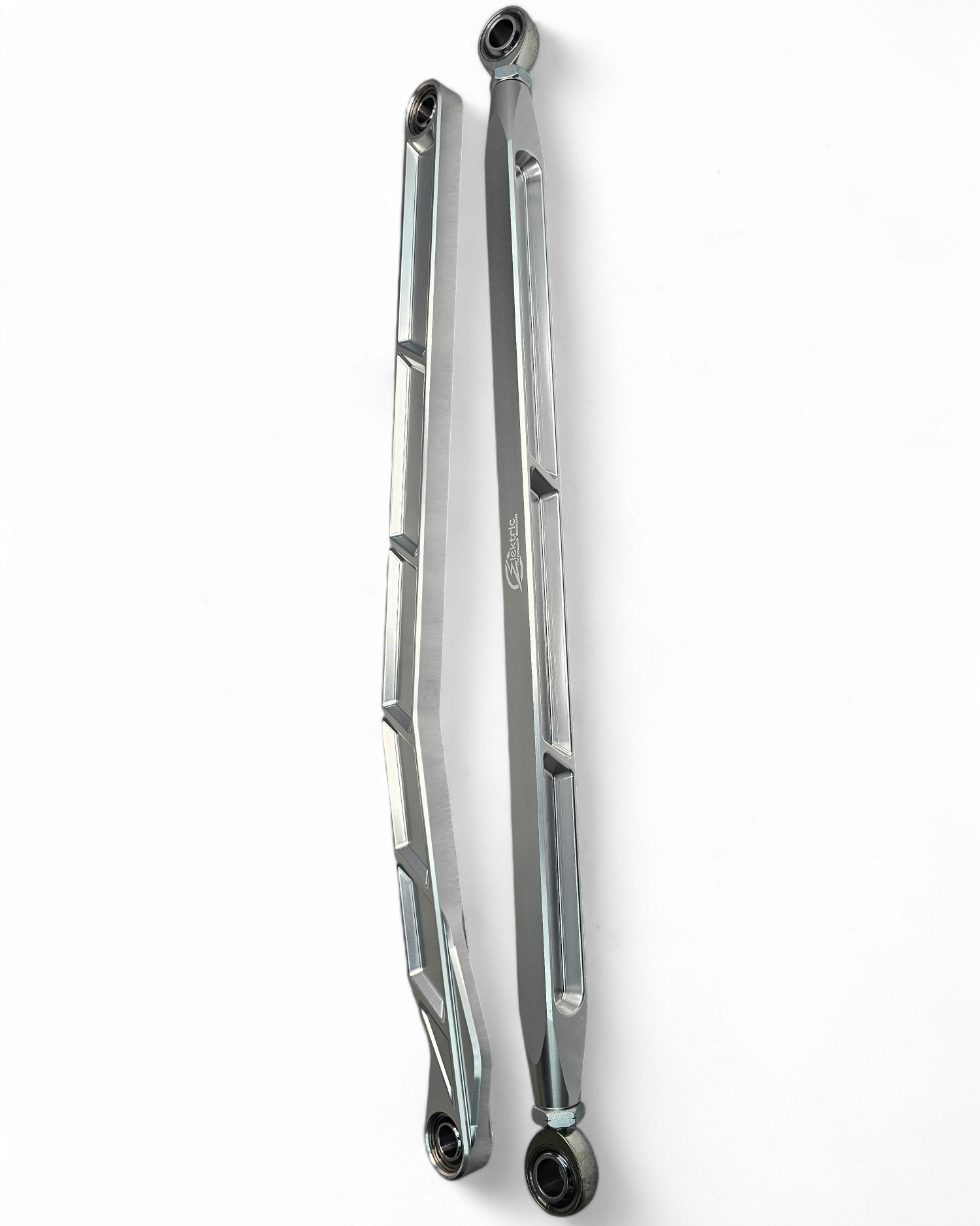 Polaris RZR Pro R Pro S Turbo R clear billet radius rods shown as a full set