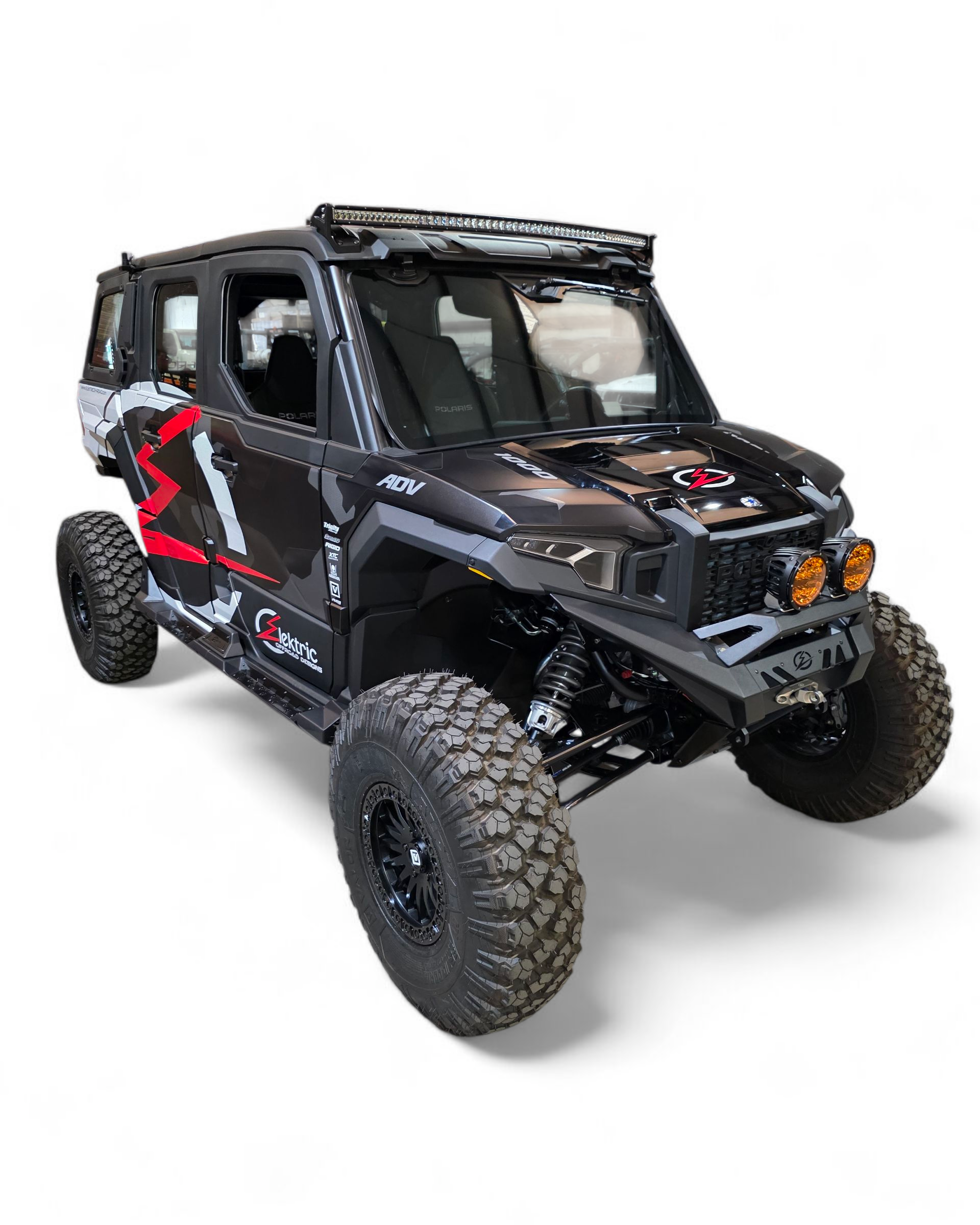 D-ring towing point detail on Polaris Xpedition HDX Front Winch Bumper for recovery attachment