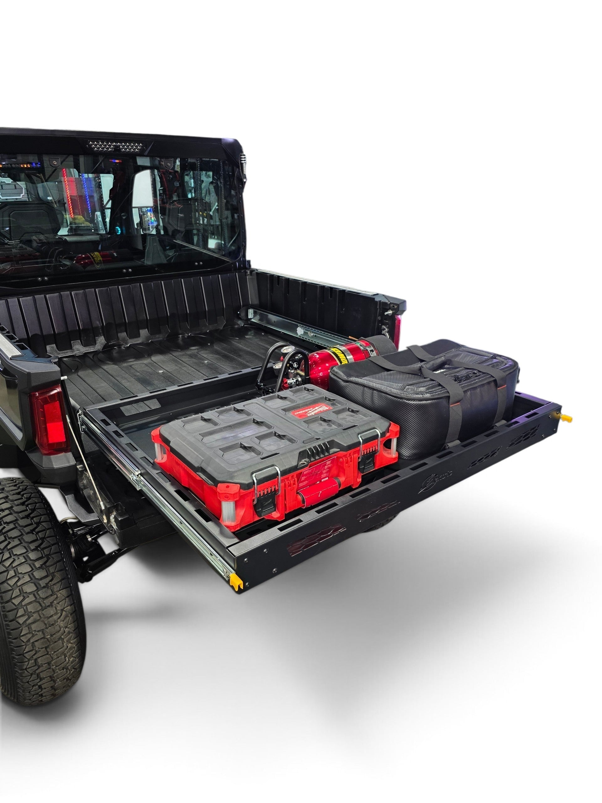 Polaris Ranger XD 1500 NorthStar HDX Sliding Bed Drawer fully extended