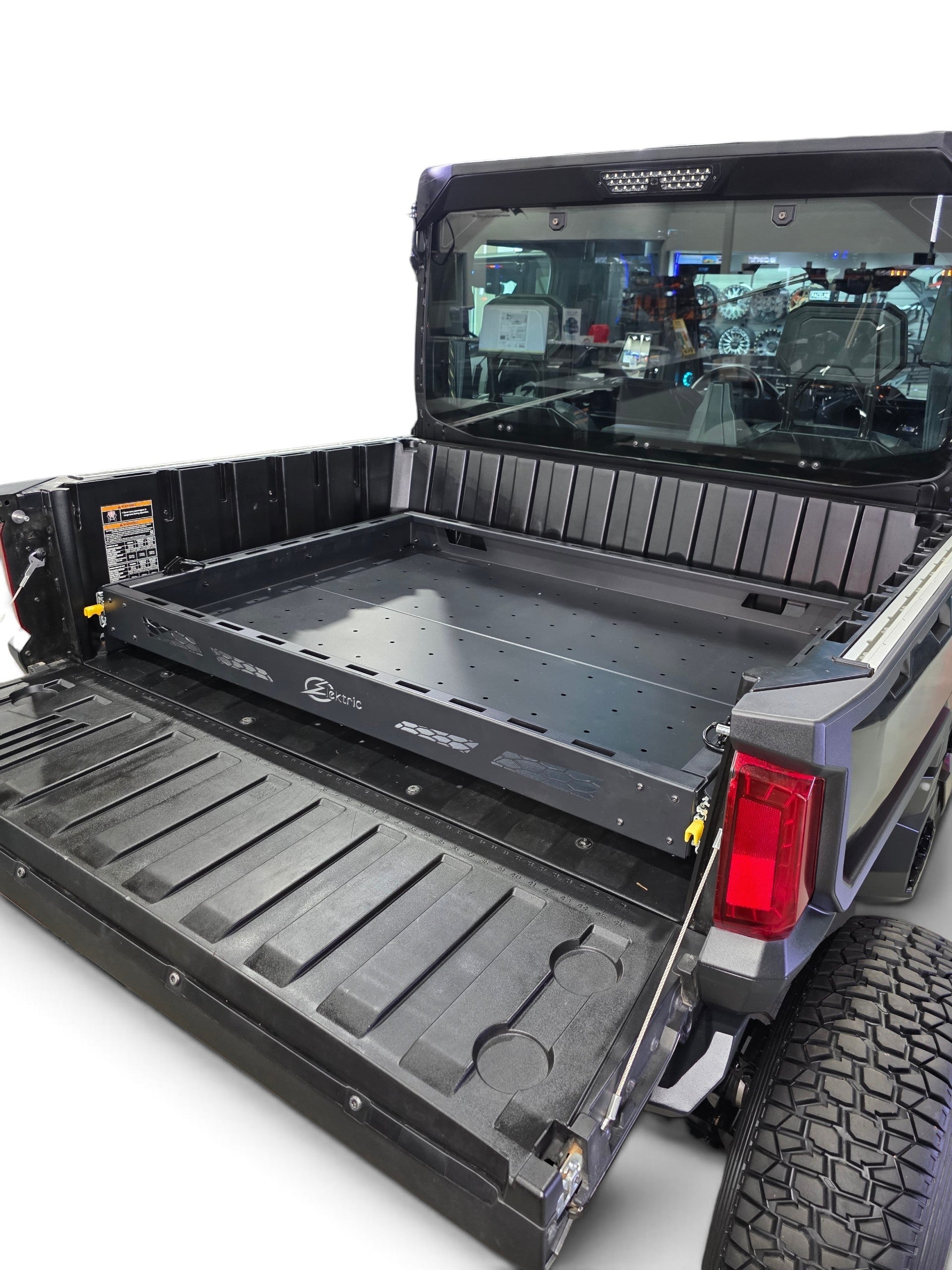 HDX Sliding Bed Drawer interior organization view