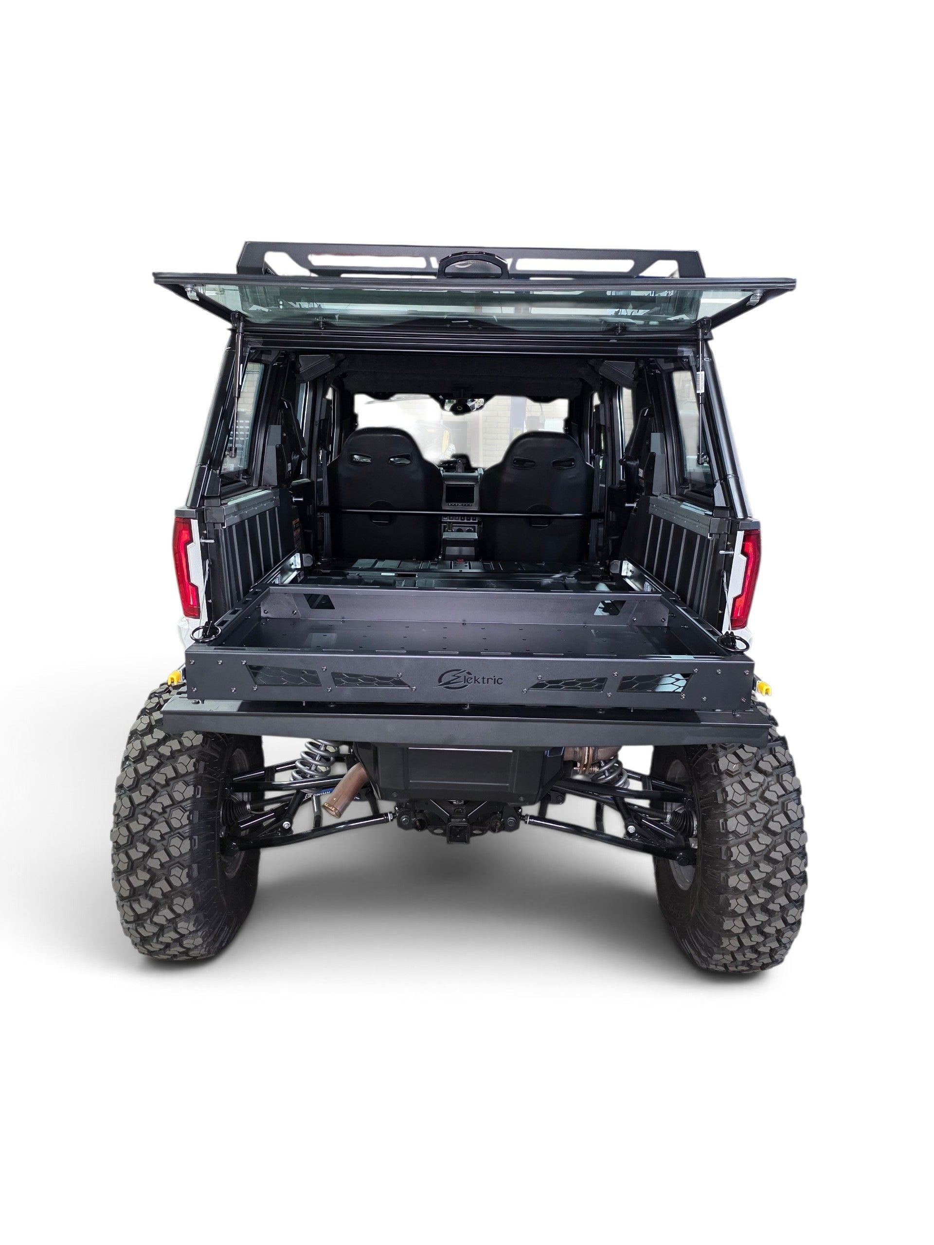 Elektric Offroad Designs HDX Sliding Bed Drawer top-down view