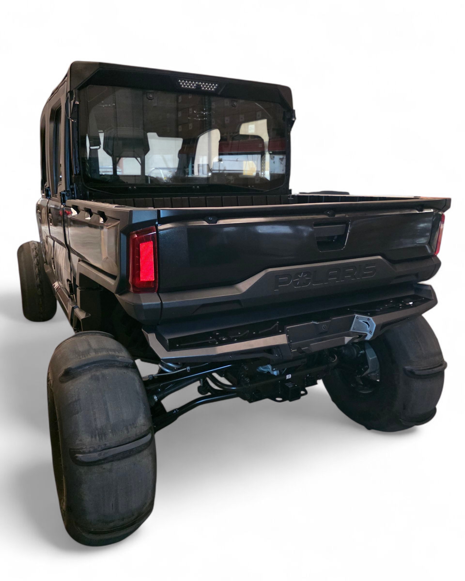 Bolt-on mounting detail on Polaris Ranger XD 1500 Volt rear bumper